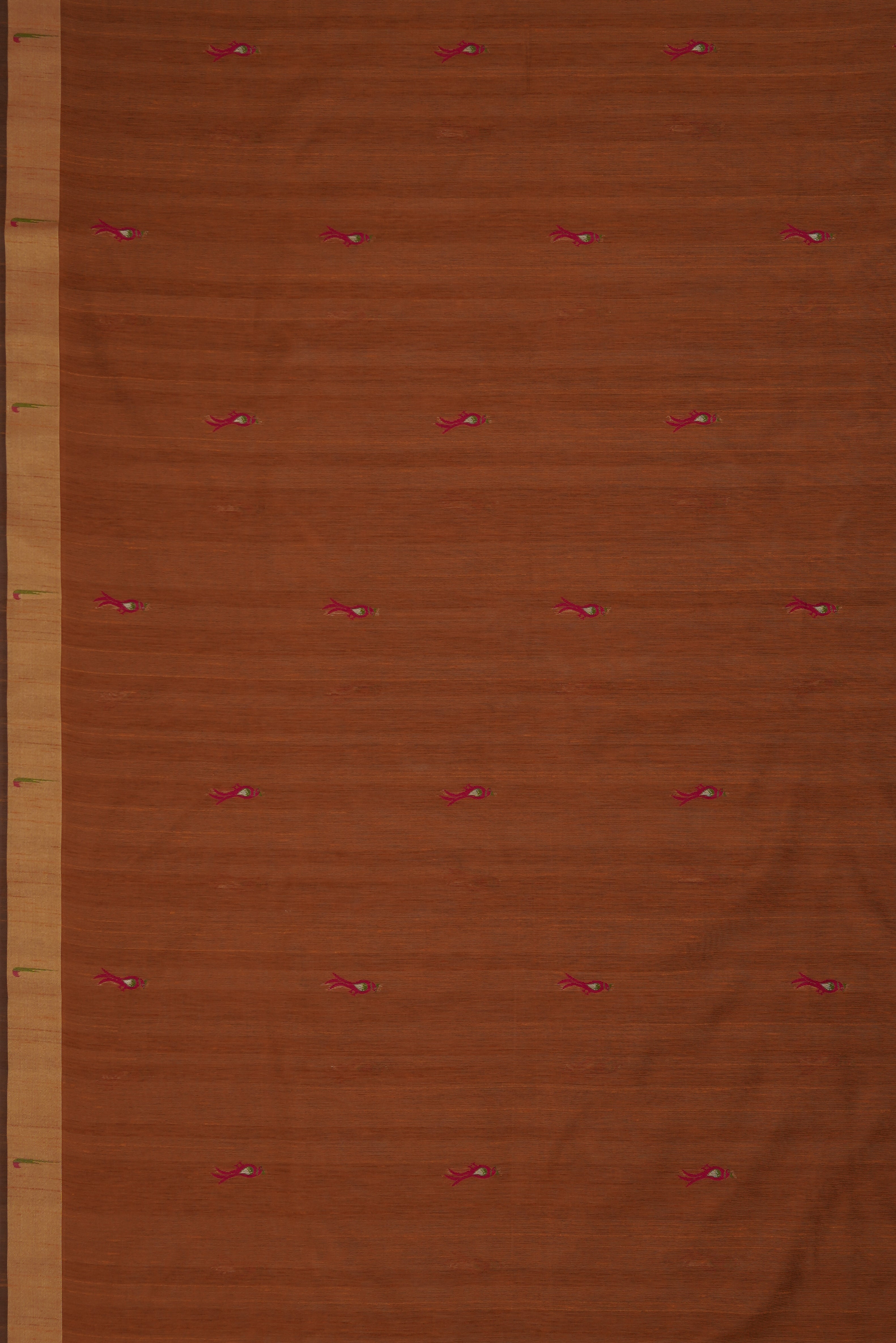 Saffron Gold Tussar Silk Paithani Saree with Munya border and Parrot Butti