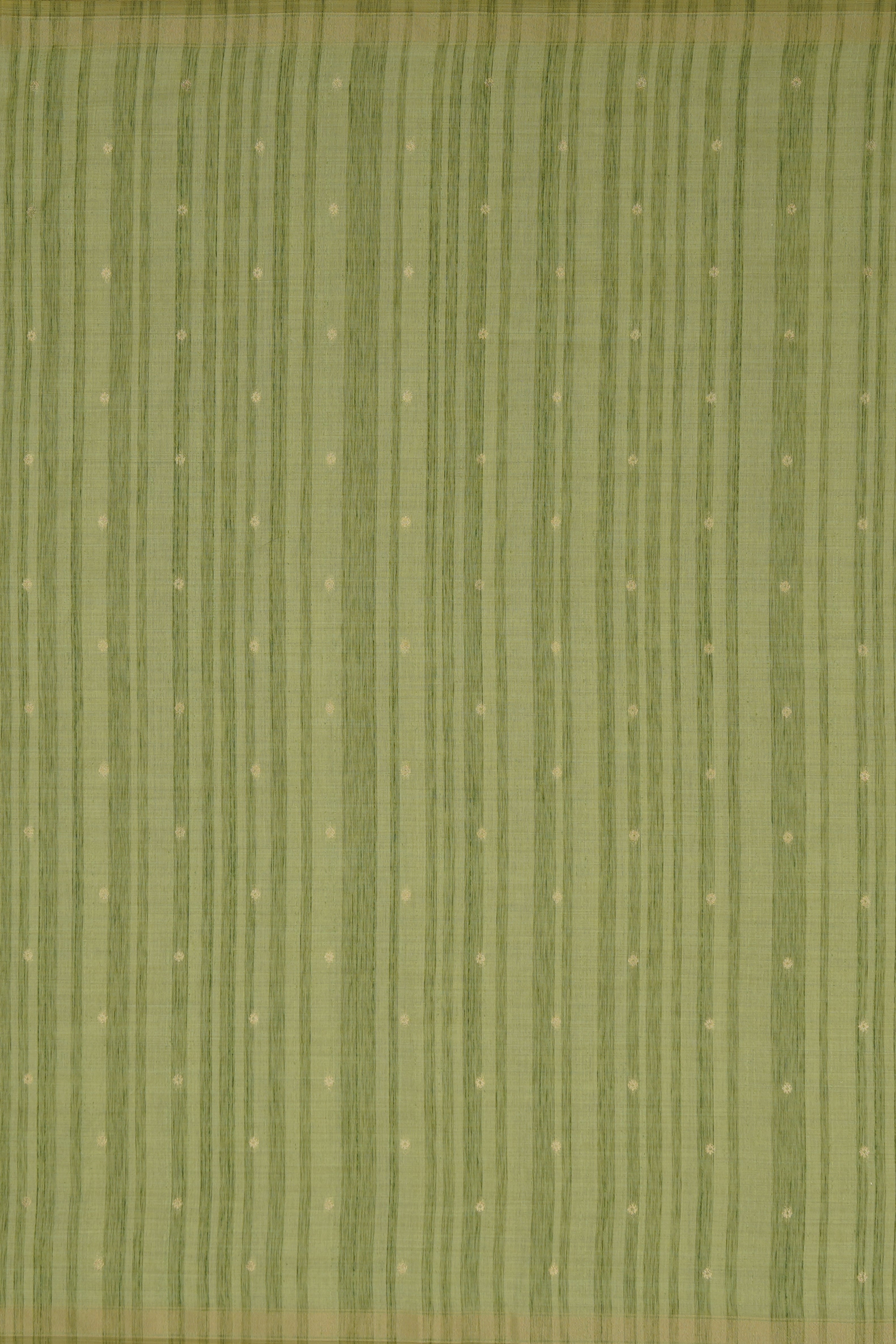 Pastel Green Cotton Paithani Saree with Sequin Work and Mrig Pallu