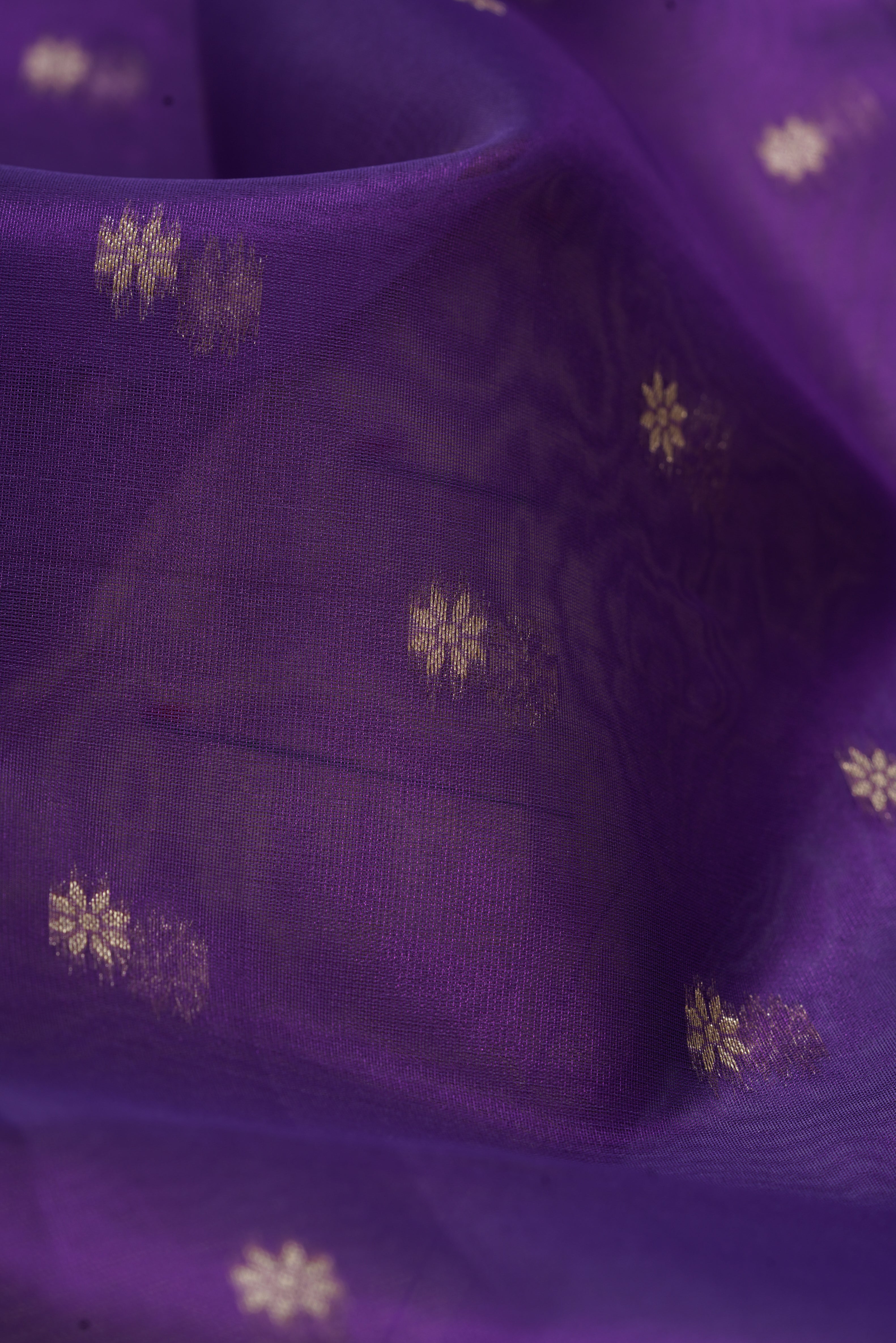Purple Tissue Silk Paithani Saree with Munya border and Kamdhenu Pallu