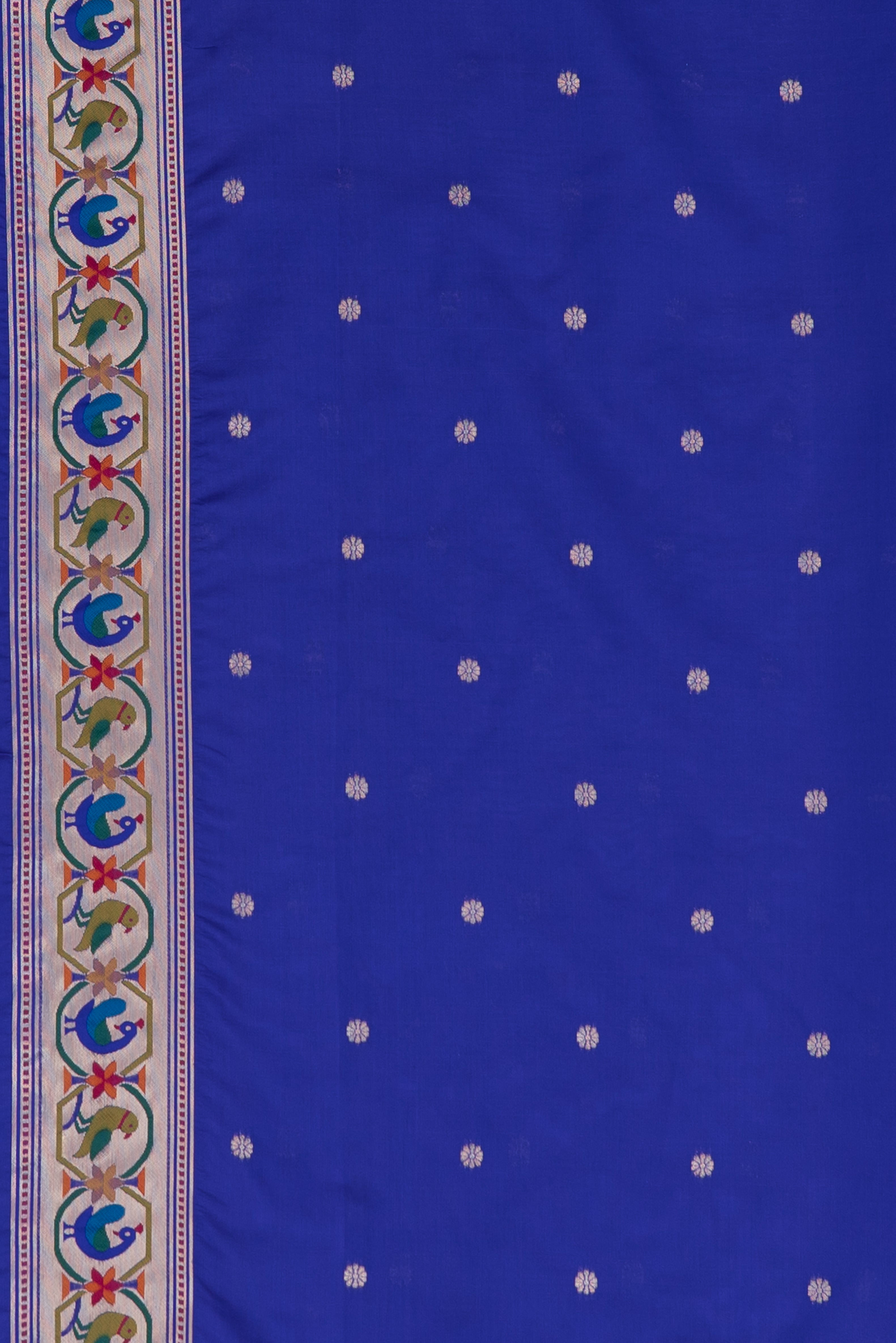 Mulberry Purple Raw Silk Paithani Saree with Munya border and Peacock Samay pallu