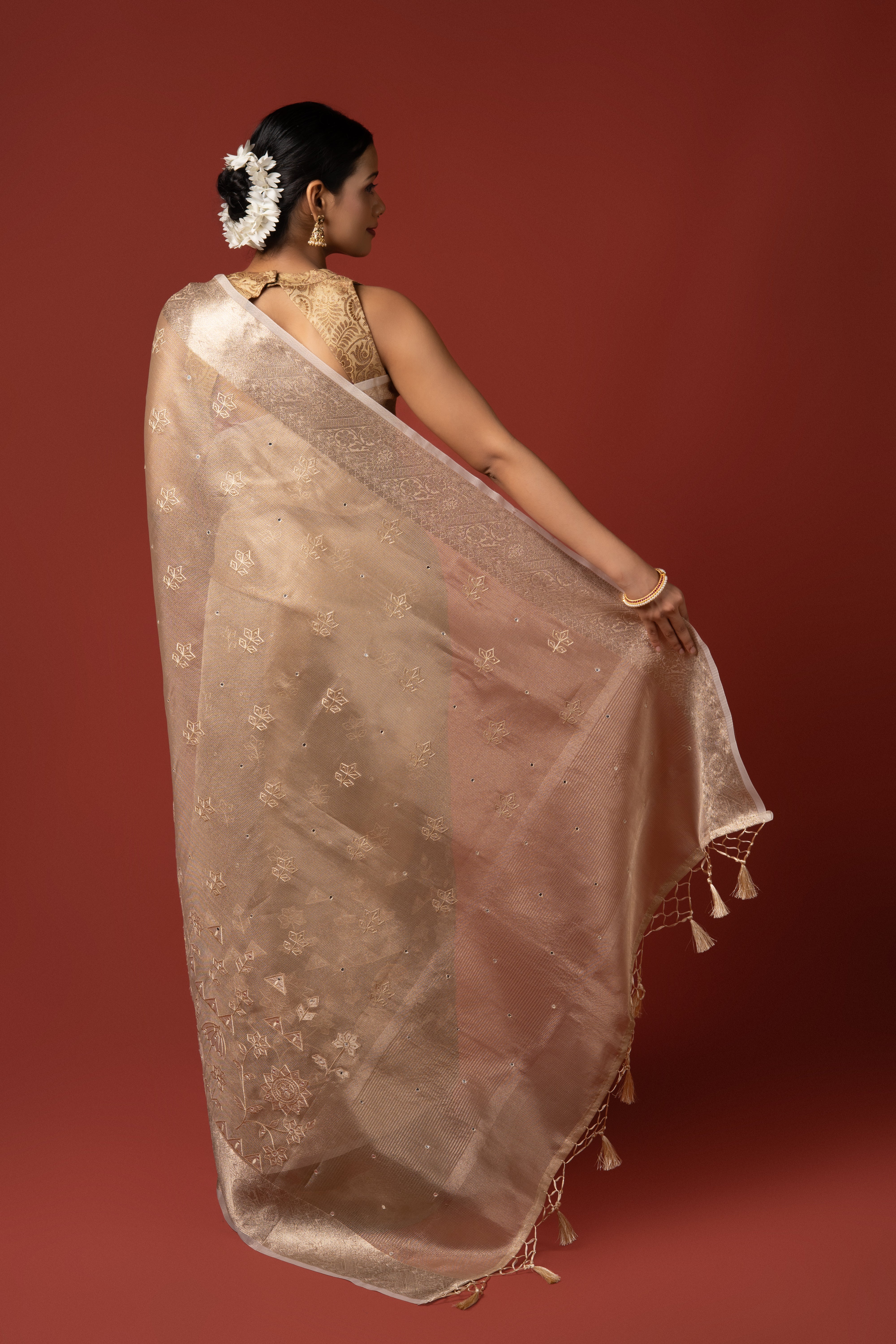 Gold Tissue Silk Saree