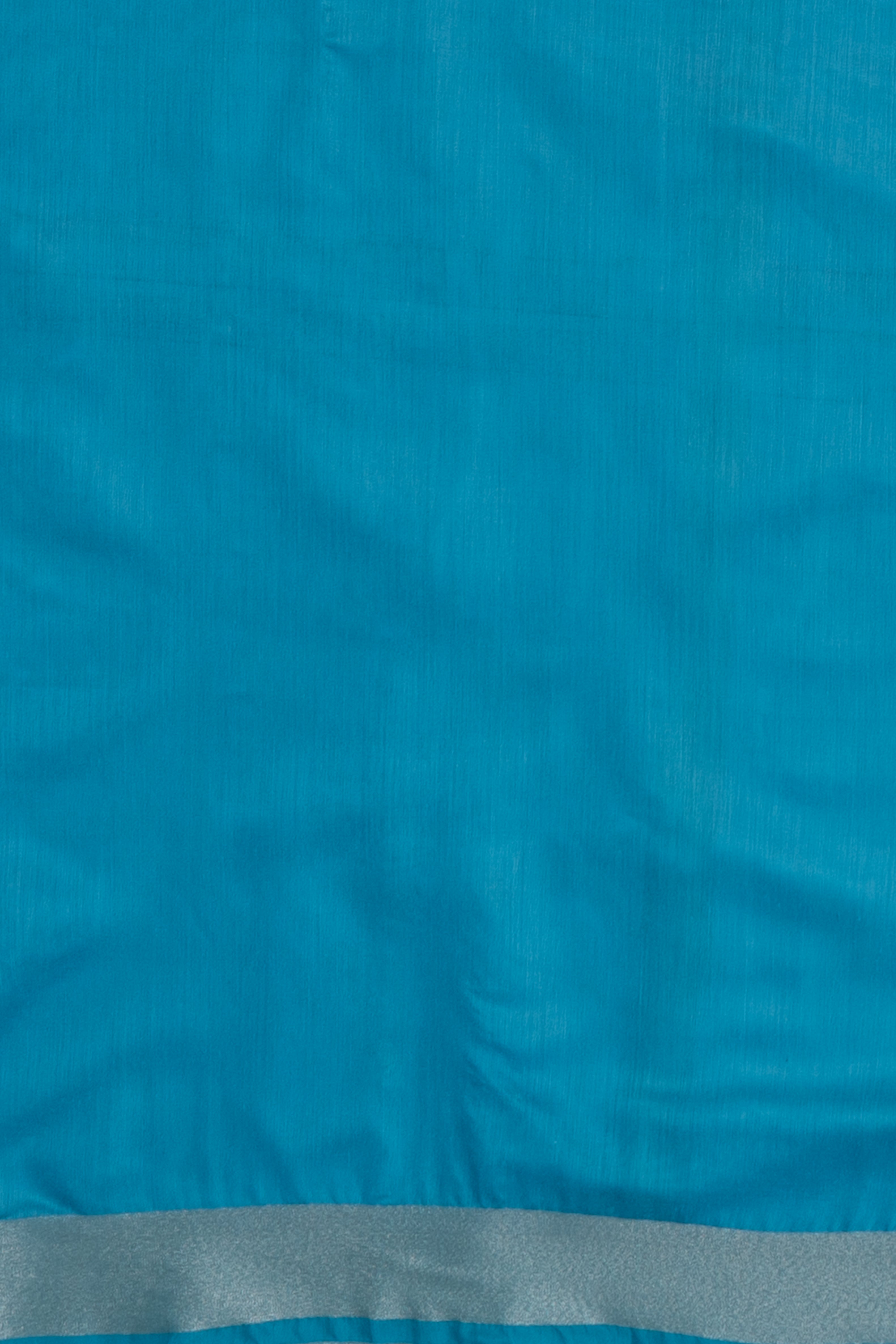 Pastel Blue Cotton Saree with Mukul butti and Resham Pallu