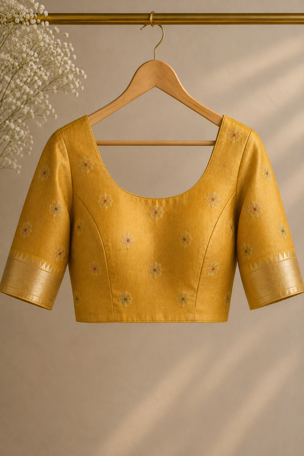Haldi Yellow Tussar Silk Paithani Saree with Śukavṛkṣa Pallu