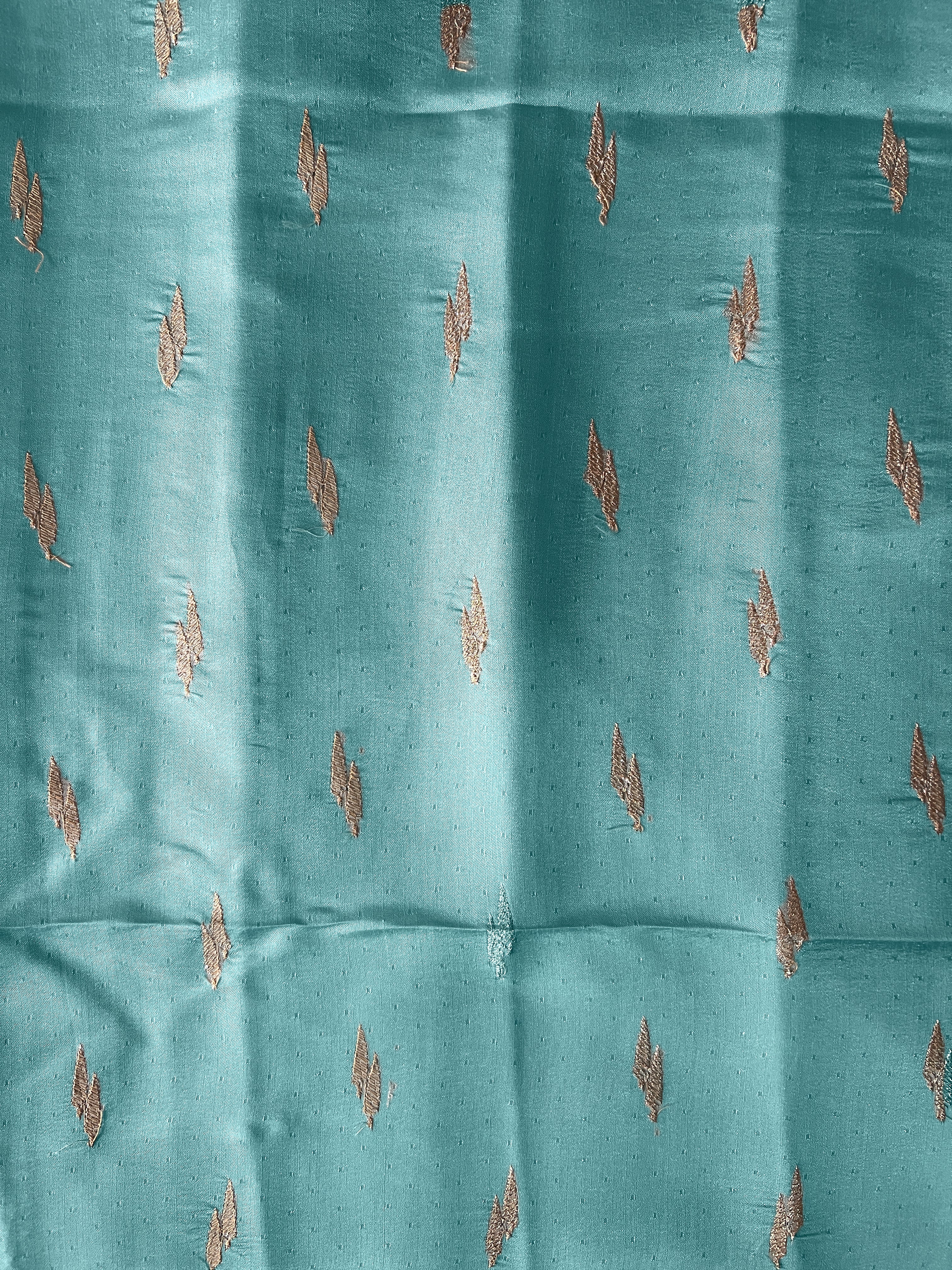 Sea Green Cotton Saree