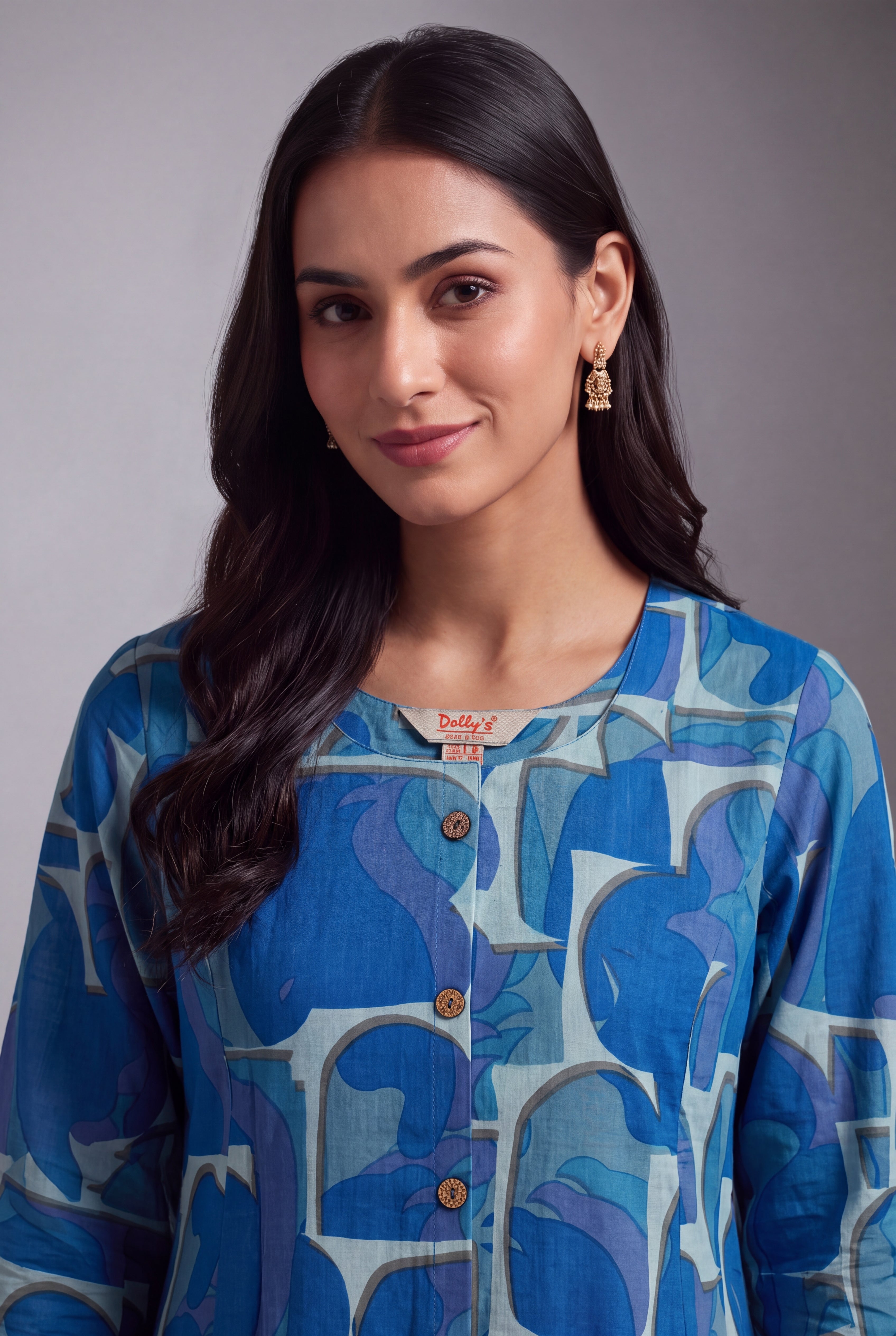 Aqua Taraṅga A-Line Co-ord Set with Striped Palazzo pants
