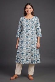 Ivory Indivara Khadi Cotton Kurti