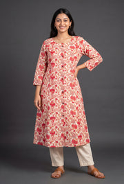 Ivory Kokanada Khadi Cotton Kurti