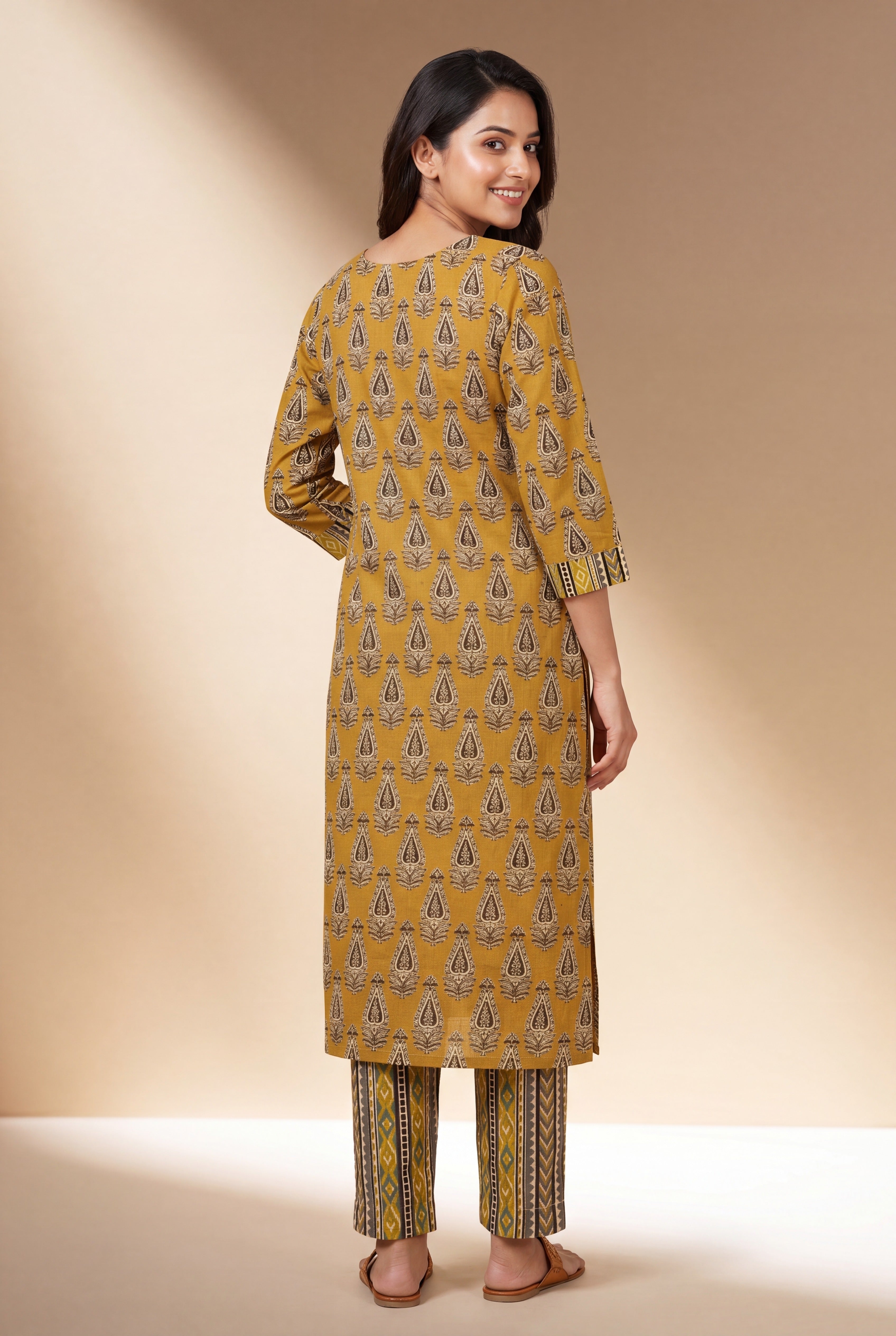 Mustard Kalikā Co-ord Set