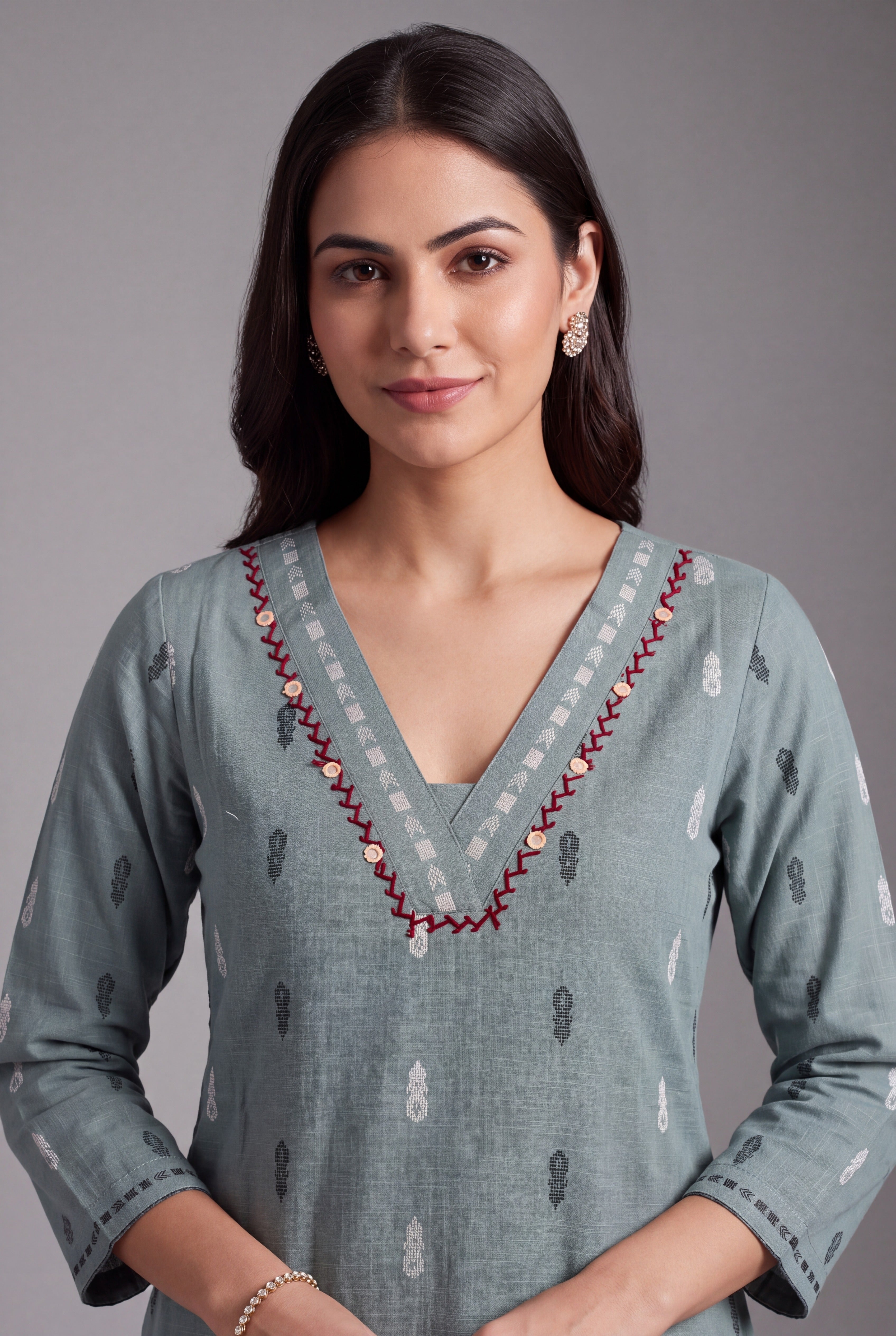 Pastel Blue Kapiśā Kurti