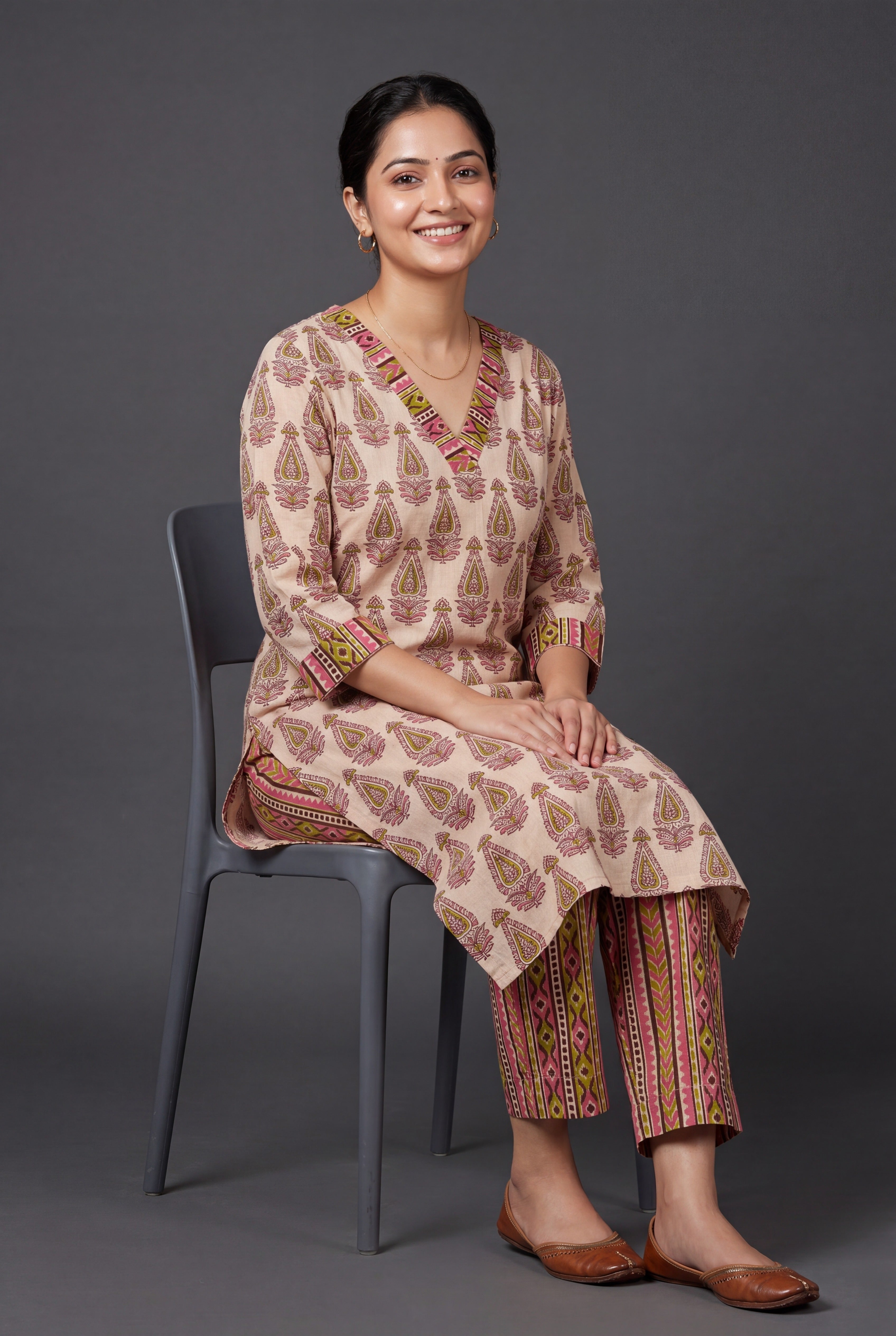 Peach Kalikā Co-ord Set