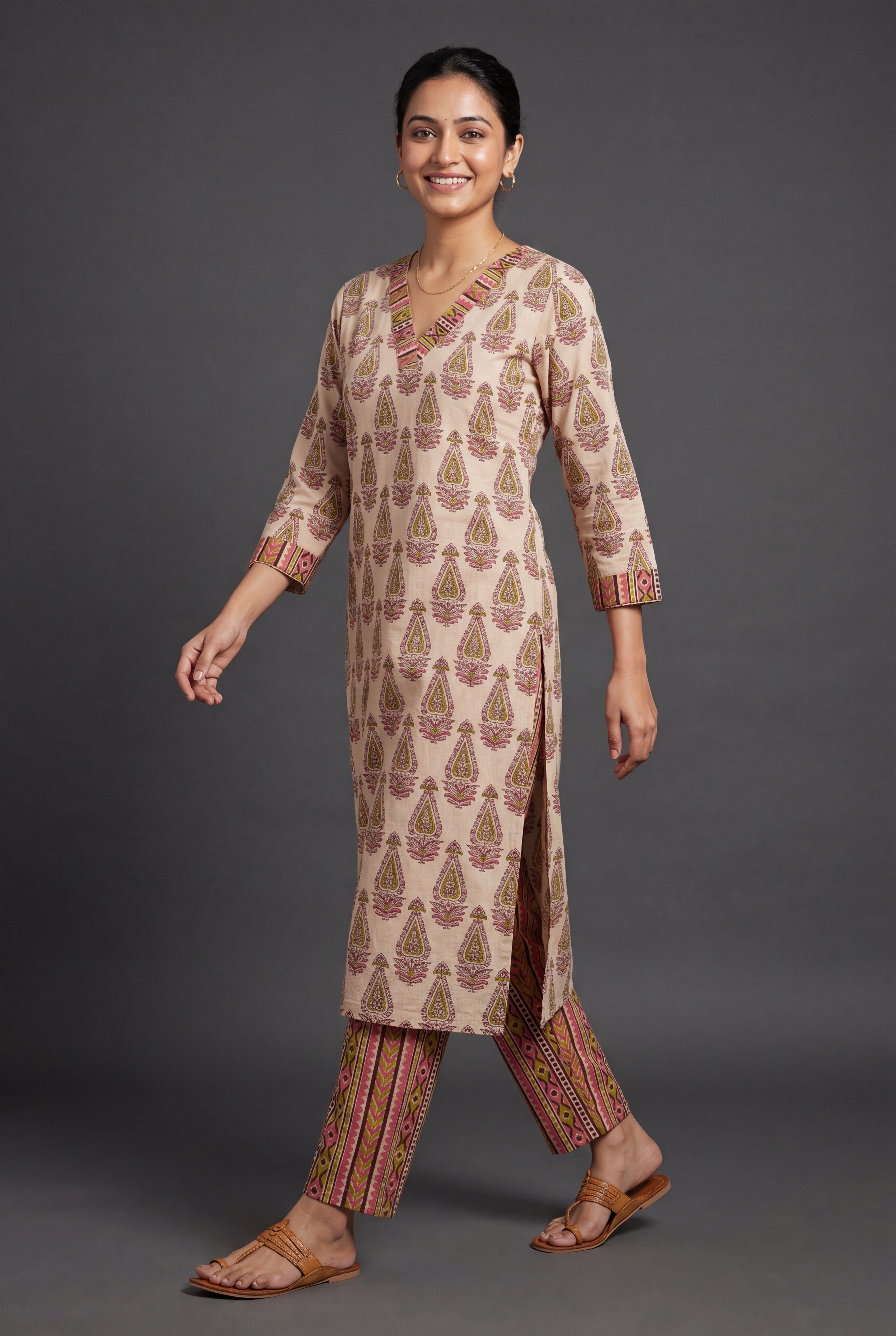 Peach Kalikā Co-ord Set
