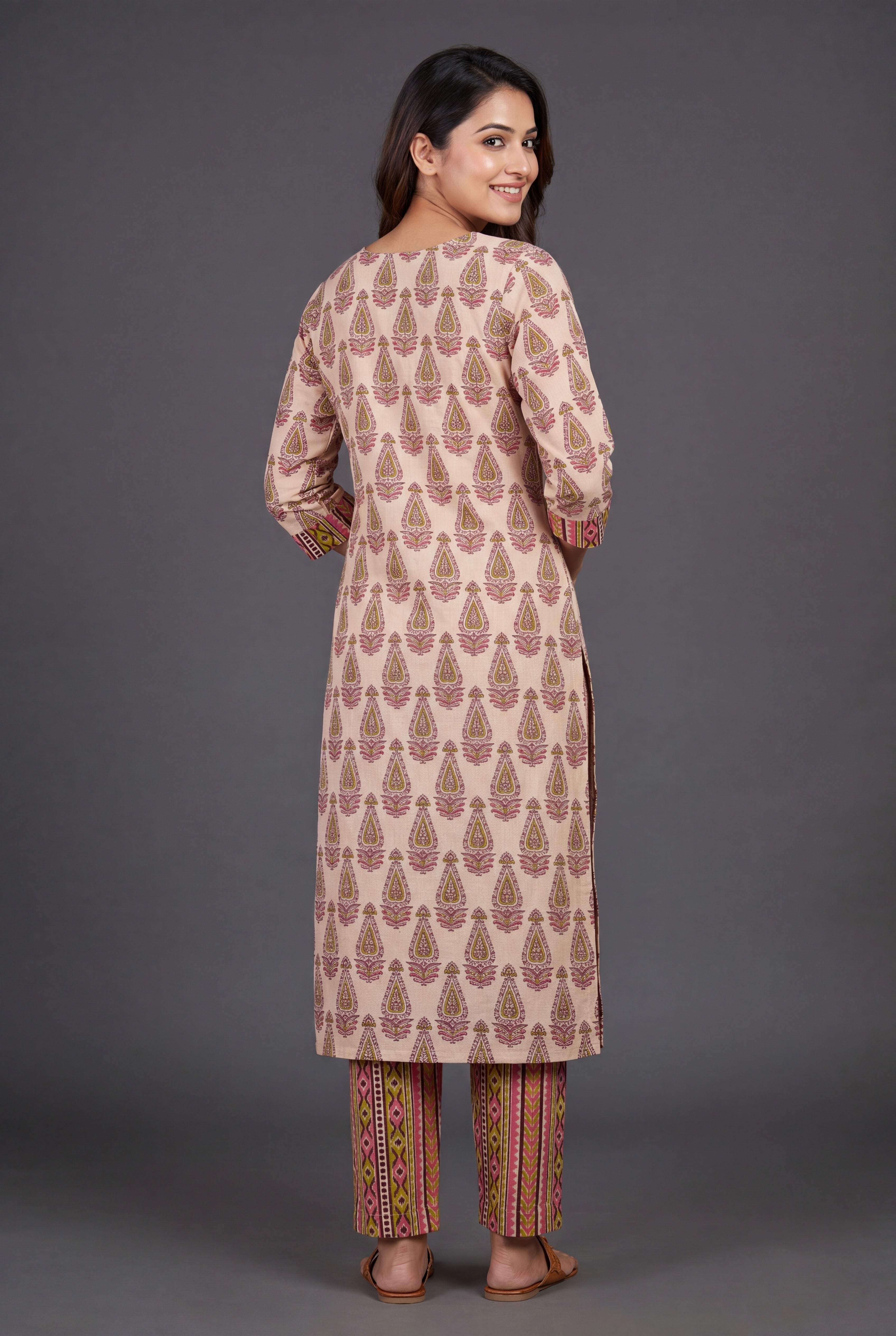 Peach Kalikā Co-ord Set