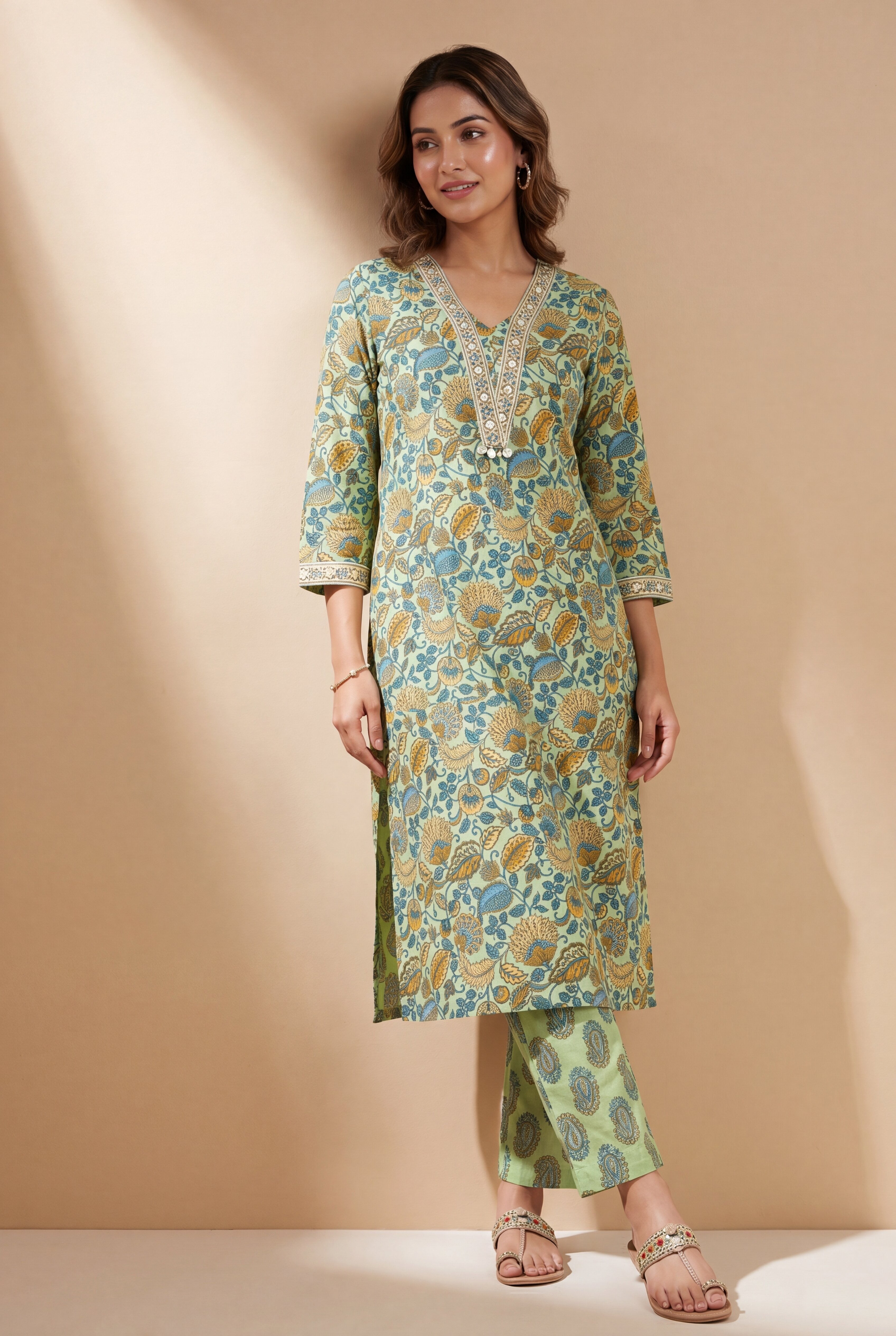Pista Green Mukulā Co-ord Set