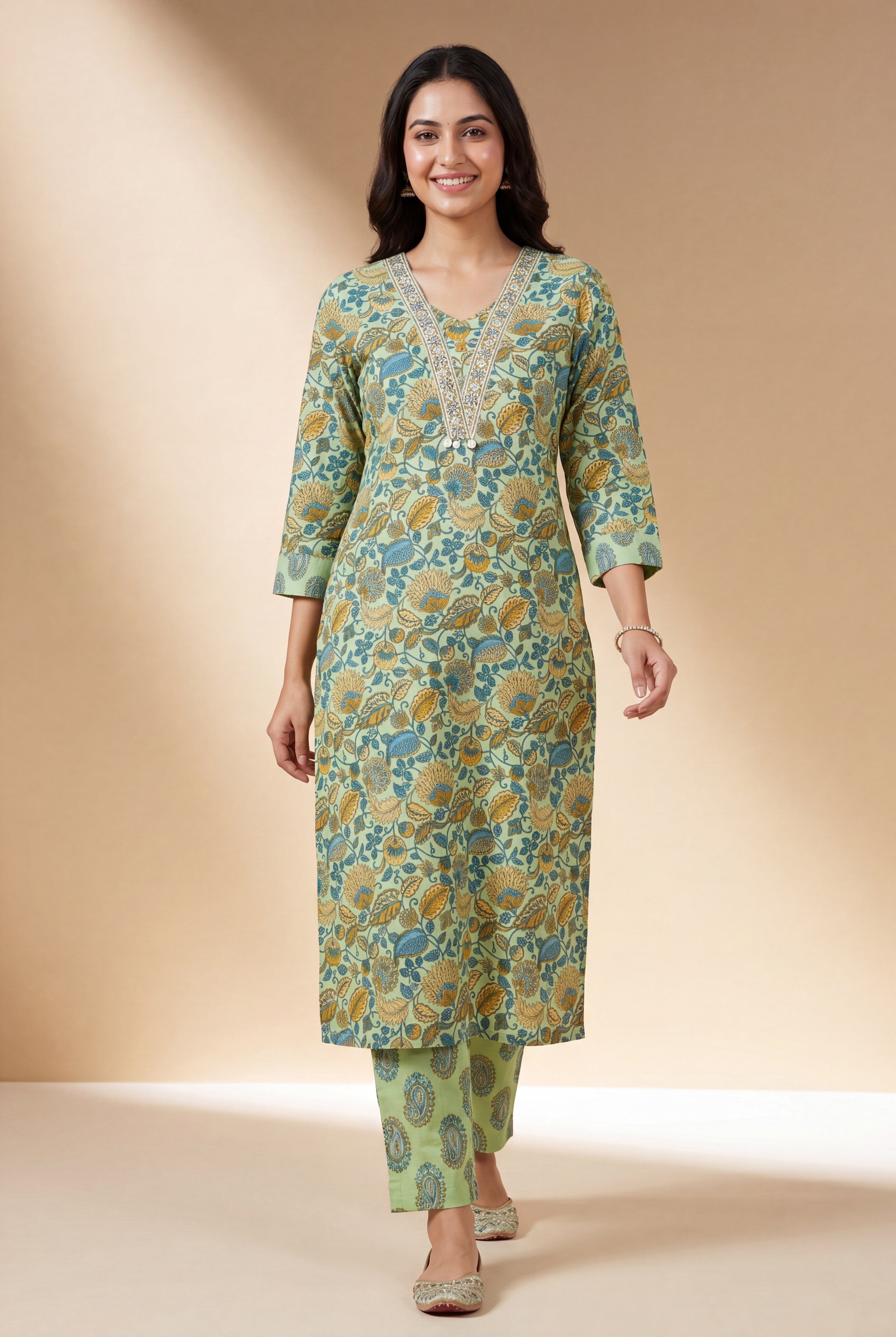 Pista Green Mukulā Co-ord Set