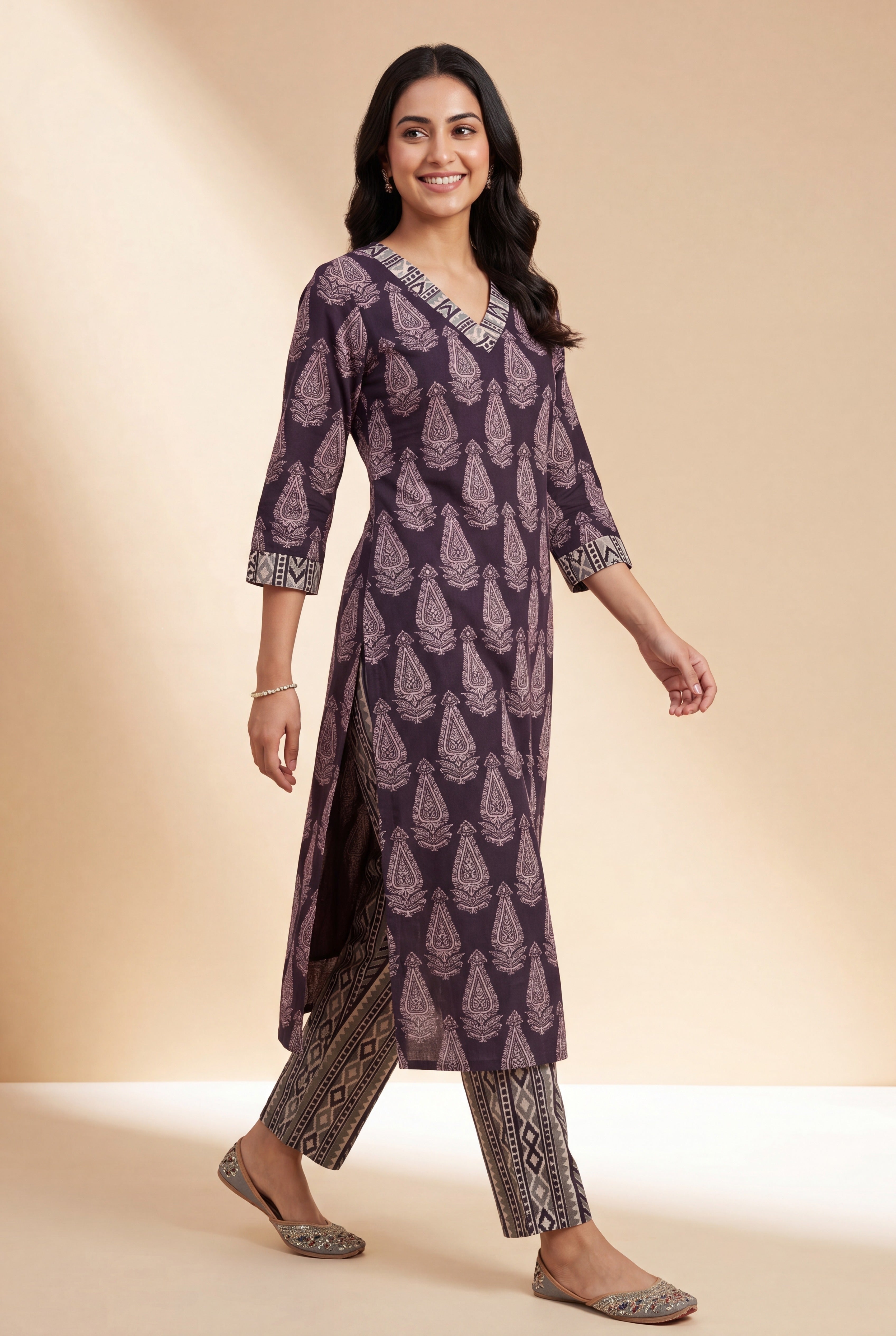 Purple Kalikā Co-ord Set