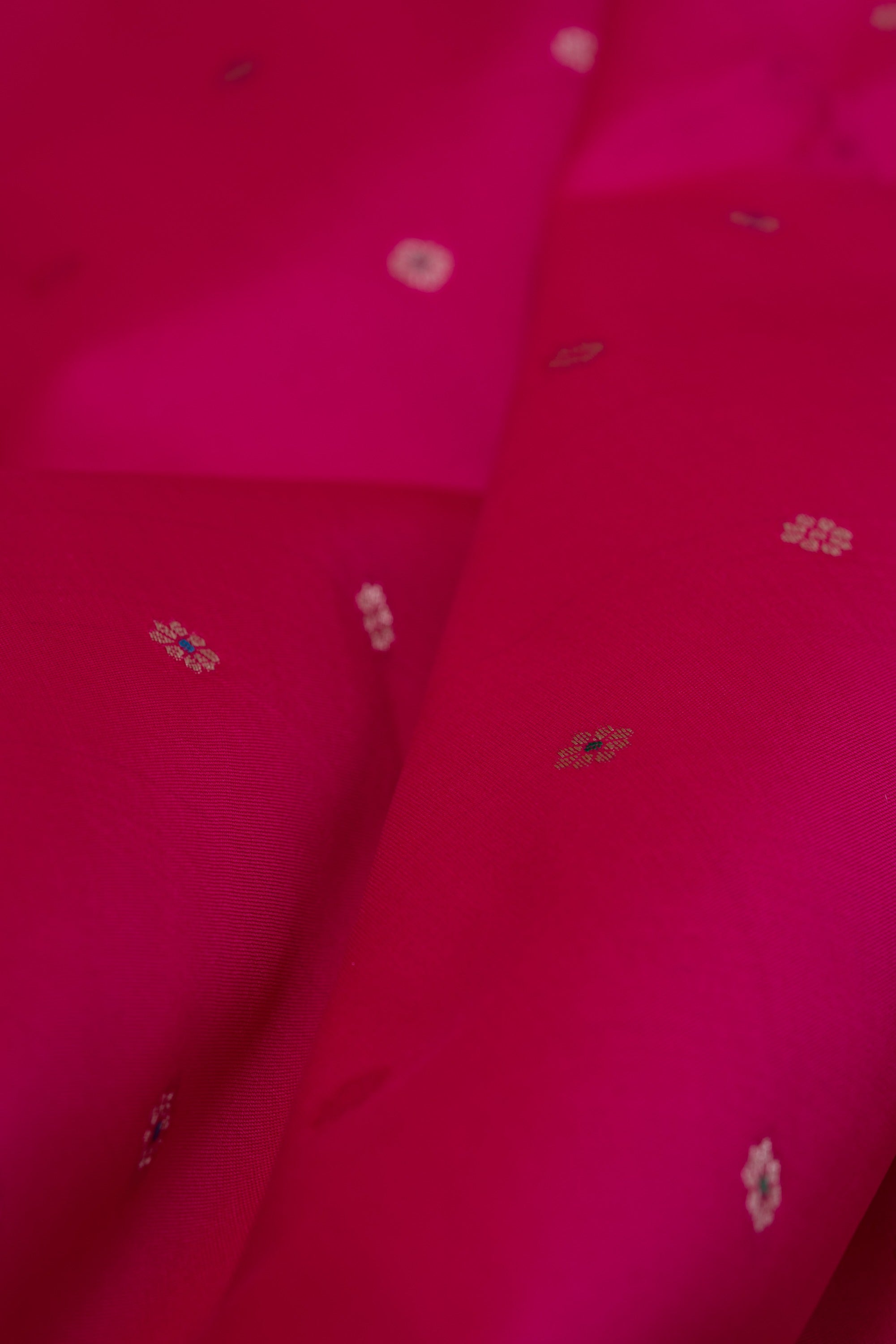 Rani Pink Katan Silk Paithani Saree with Multicolour Munya border and Śuka-Mayūra Pallu
