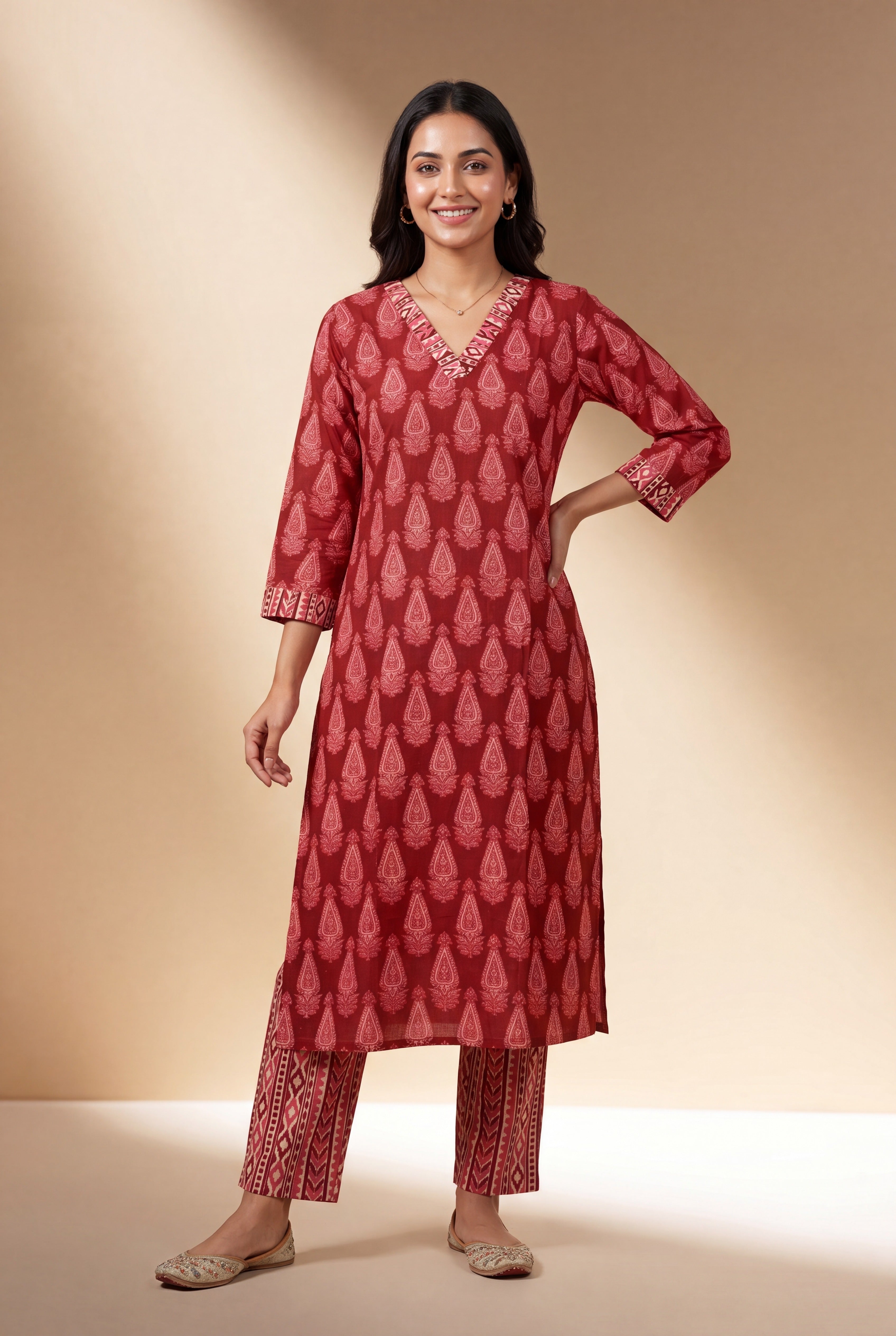 Red Kalikā Co-ord Set