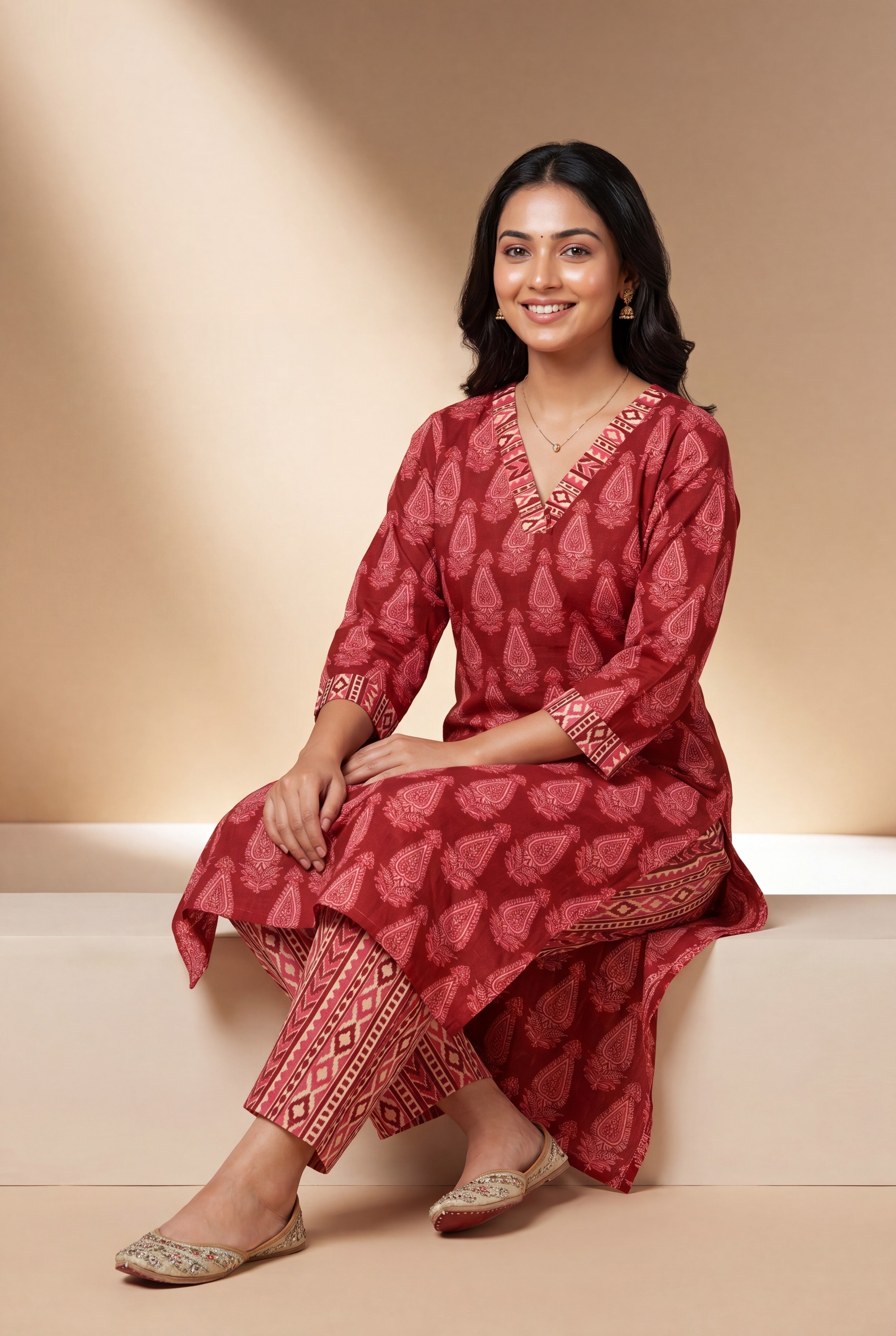 Red Kalikā Co-ord Set
