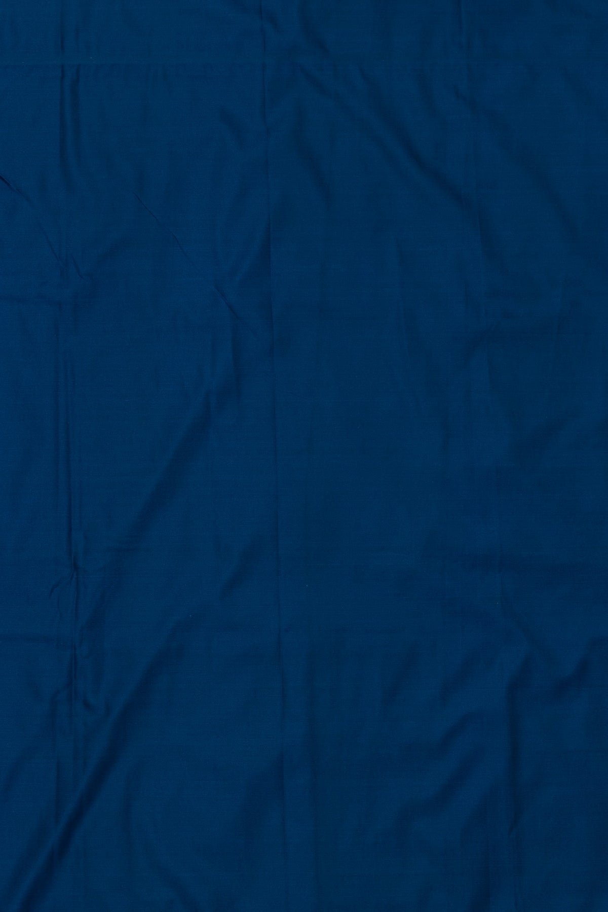 Sapphire Blue Katan Silk Banarasi Saree with Silver Zari Baluchari border