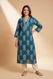 Sapphire Blue Kisalaya Kurti