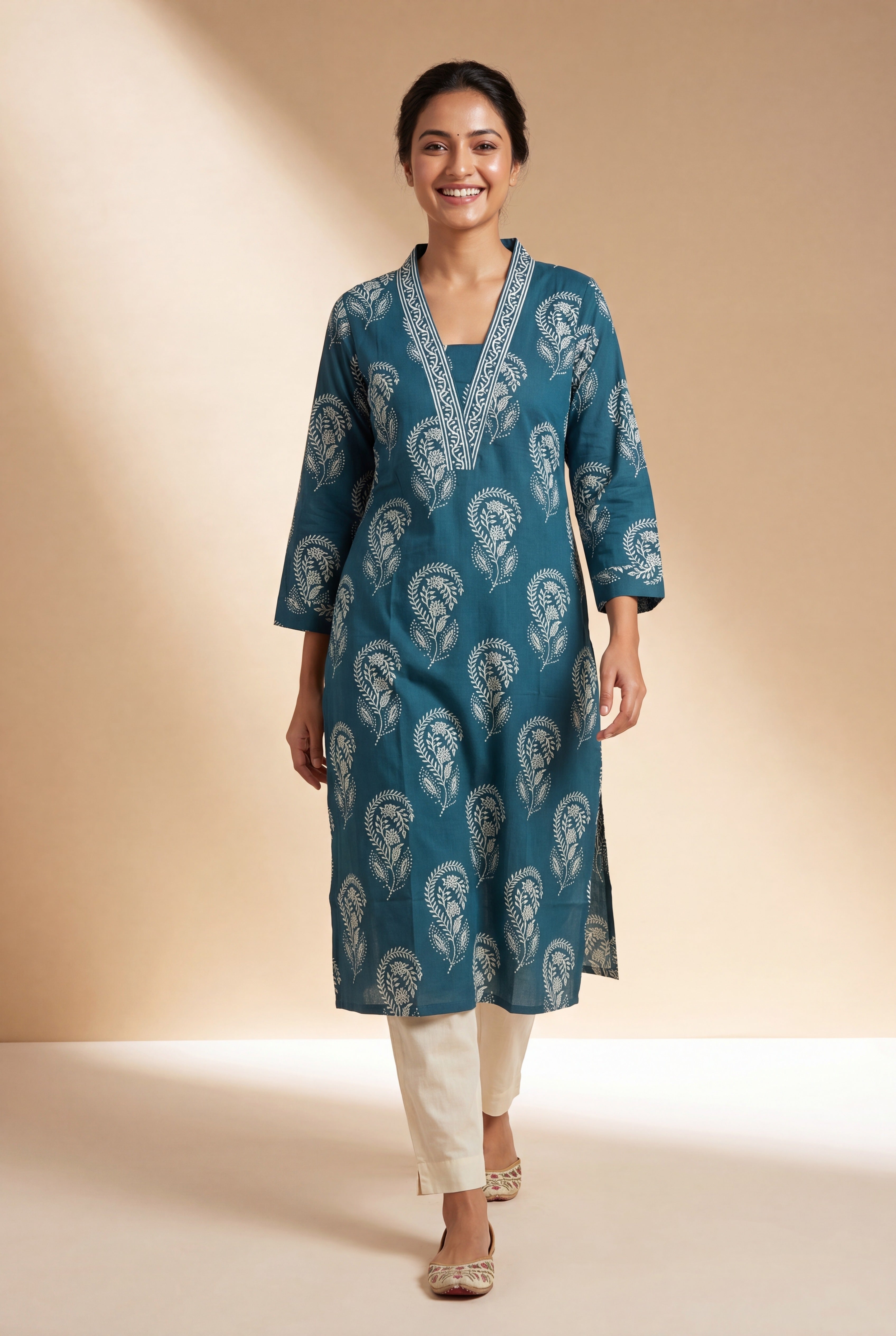 Sapphire Blue Kisalaya Kurti