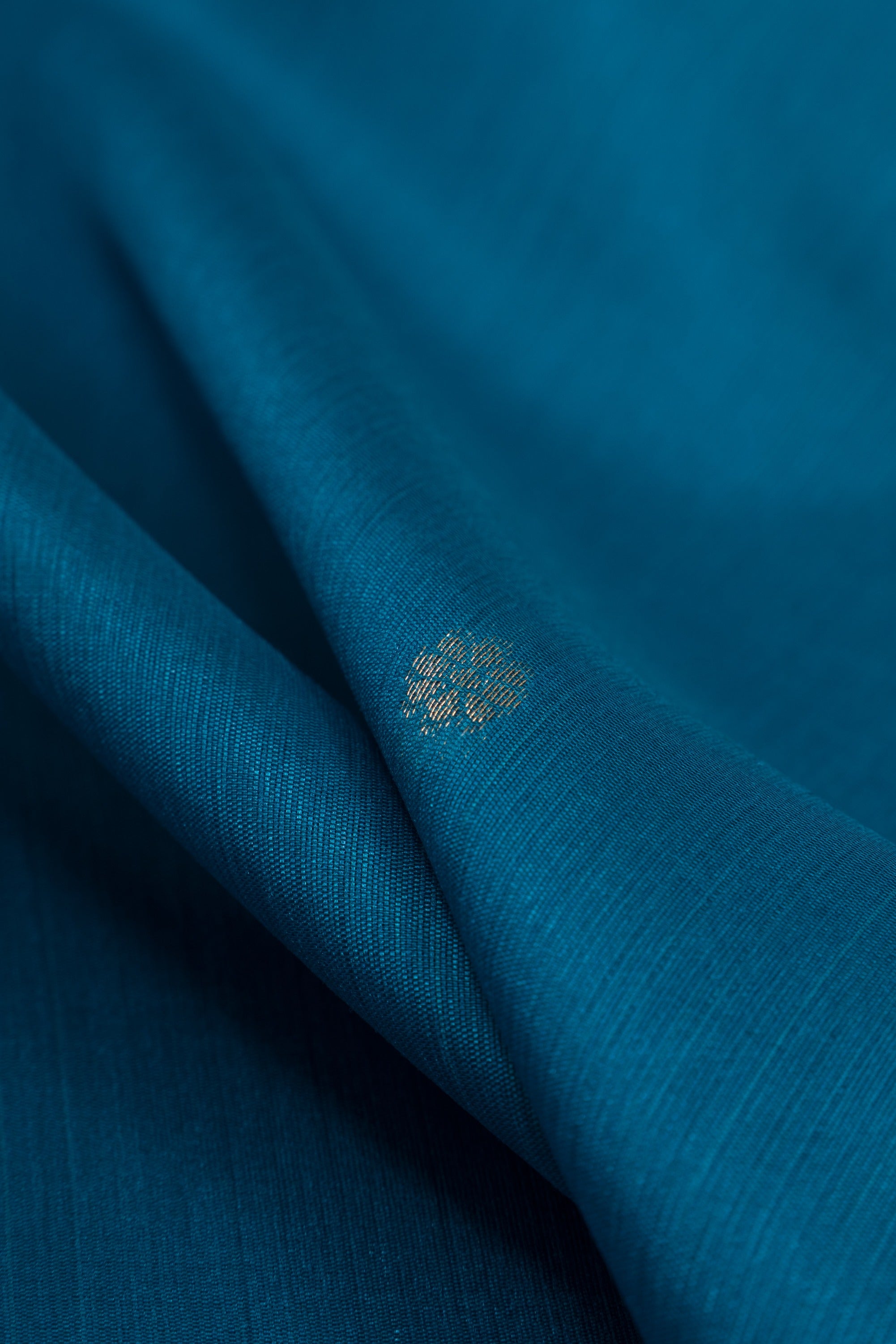 Sapphire Blue Tussar Silk Paithani Saree with Pakṣivana Pallu