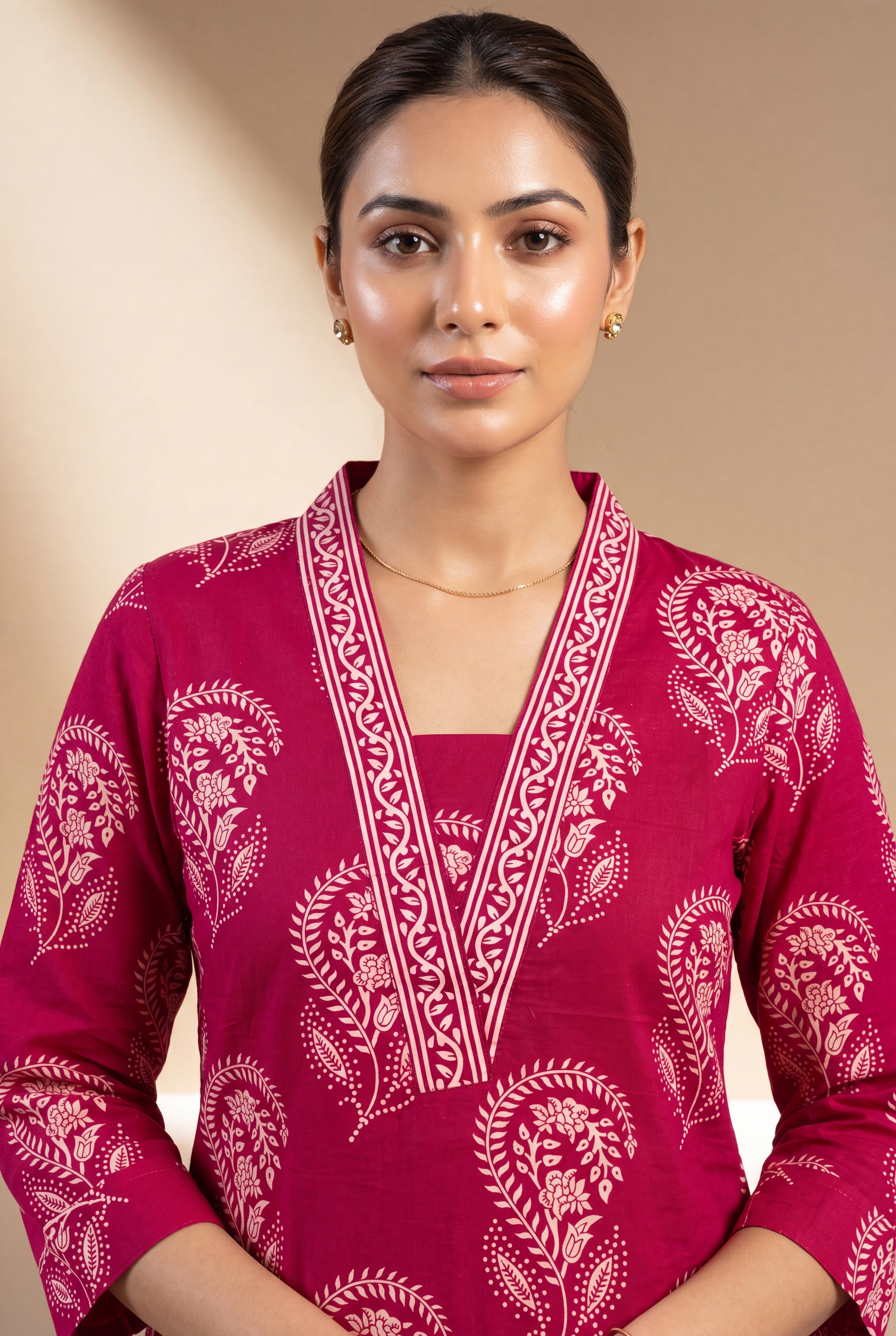 Strawberry Pink Kisalaya Kurti