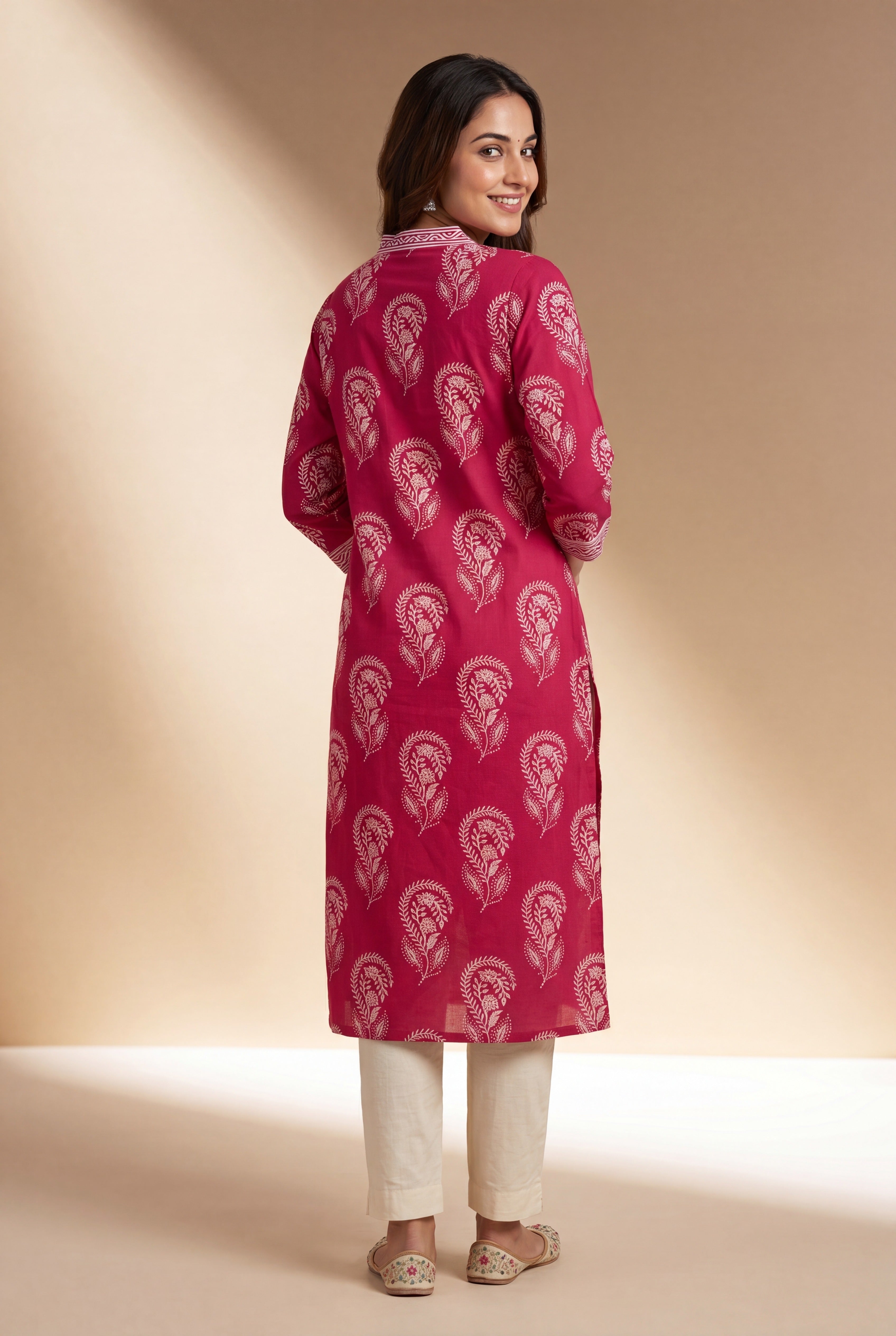 Strawberry Pink Kisalaya Kurti