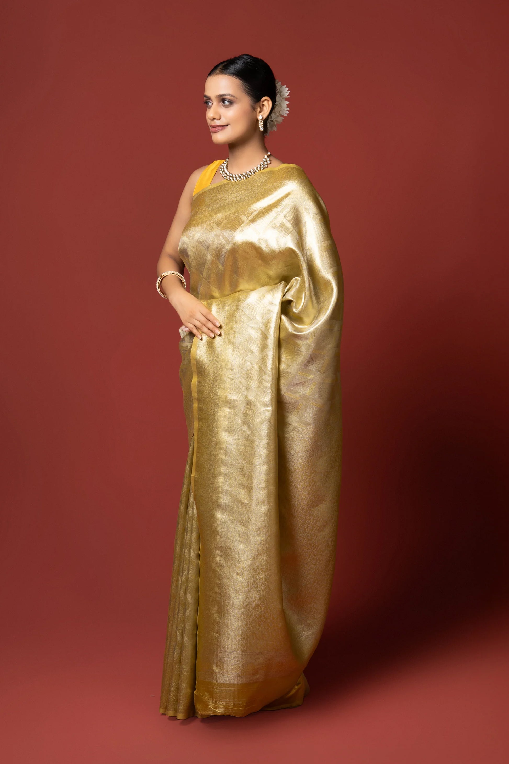 Gold Tissue Silk Saree