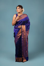 Purple Apurva Silk Paithani Saree