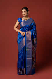 Blue Apurva Silk Paithani Saree