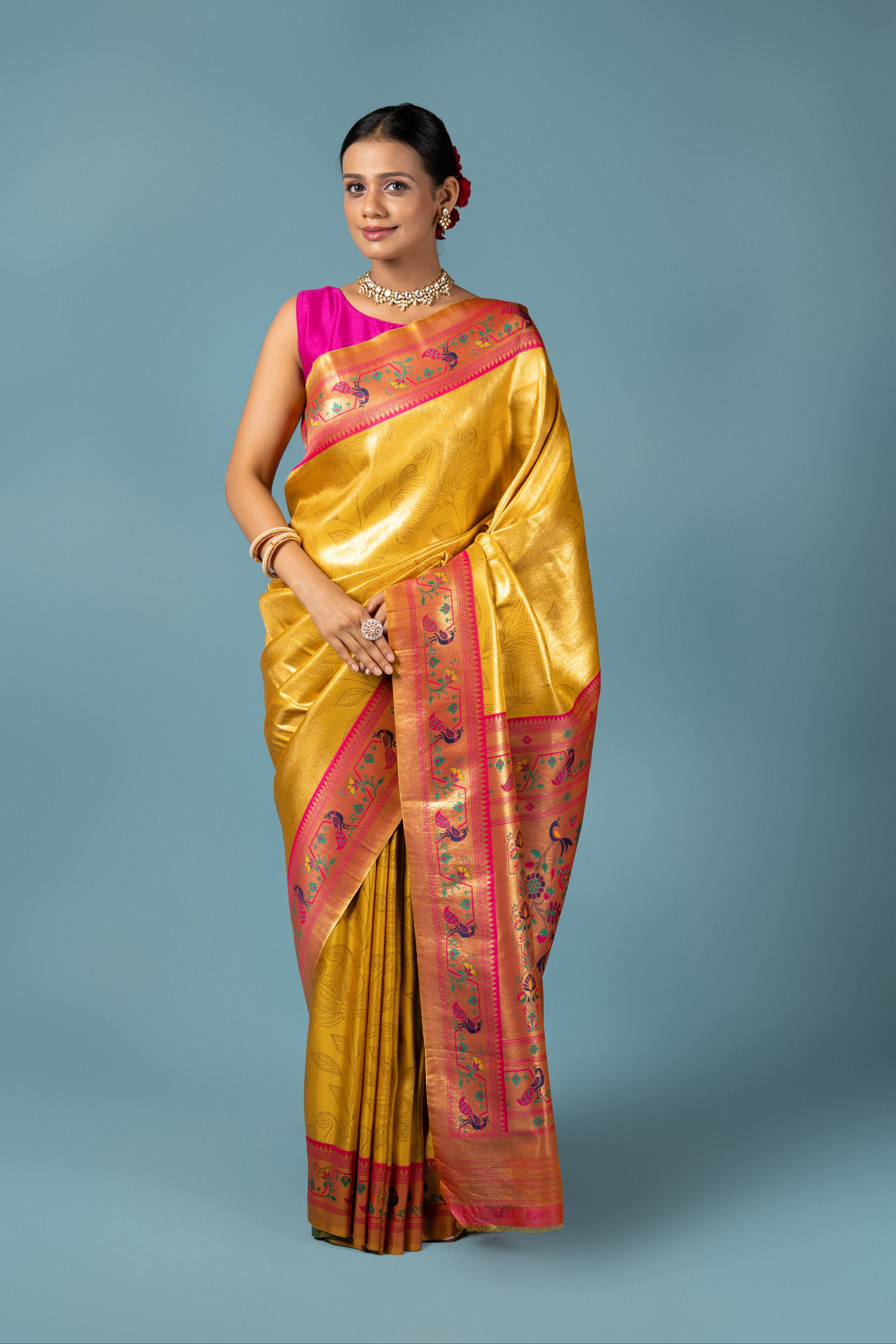 Gold Tissue Silk Saree