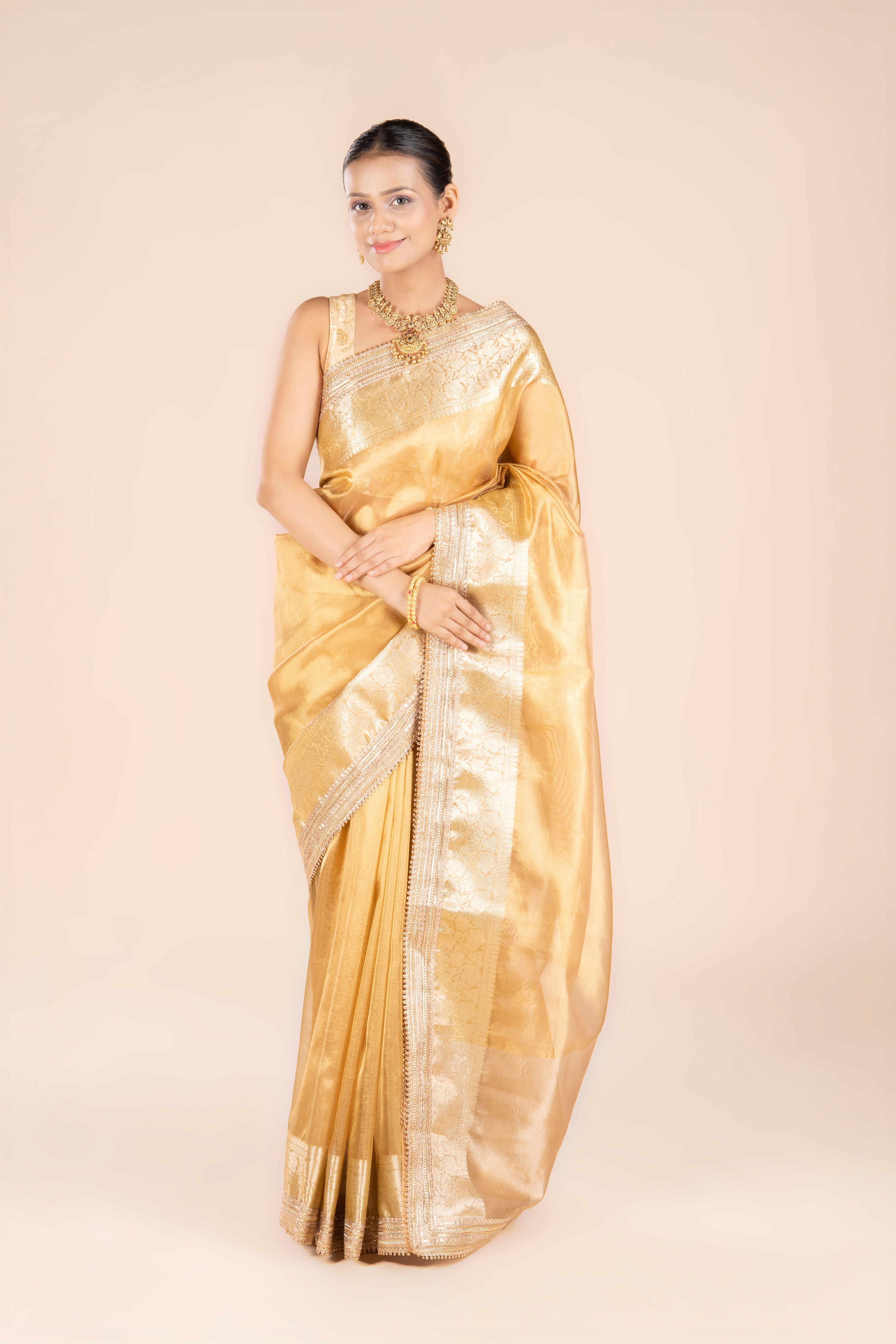 Gold Tissue Silk Saree