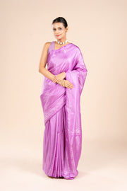 Purple Soft Silk Banarasi Saree
