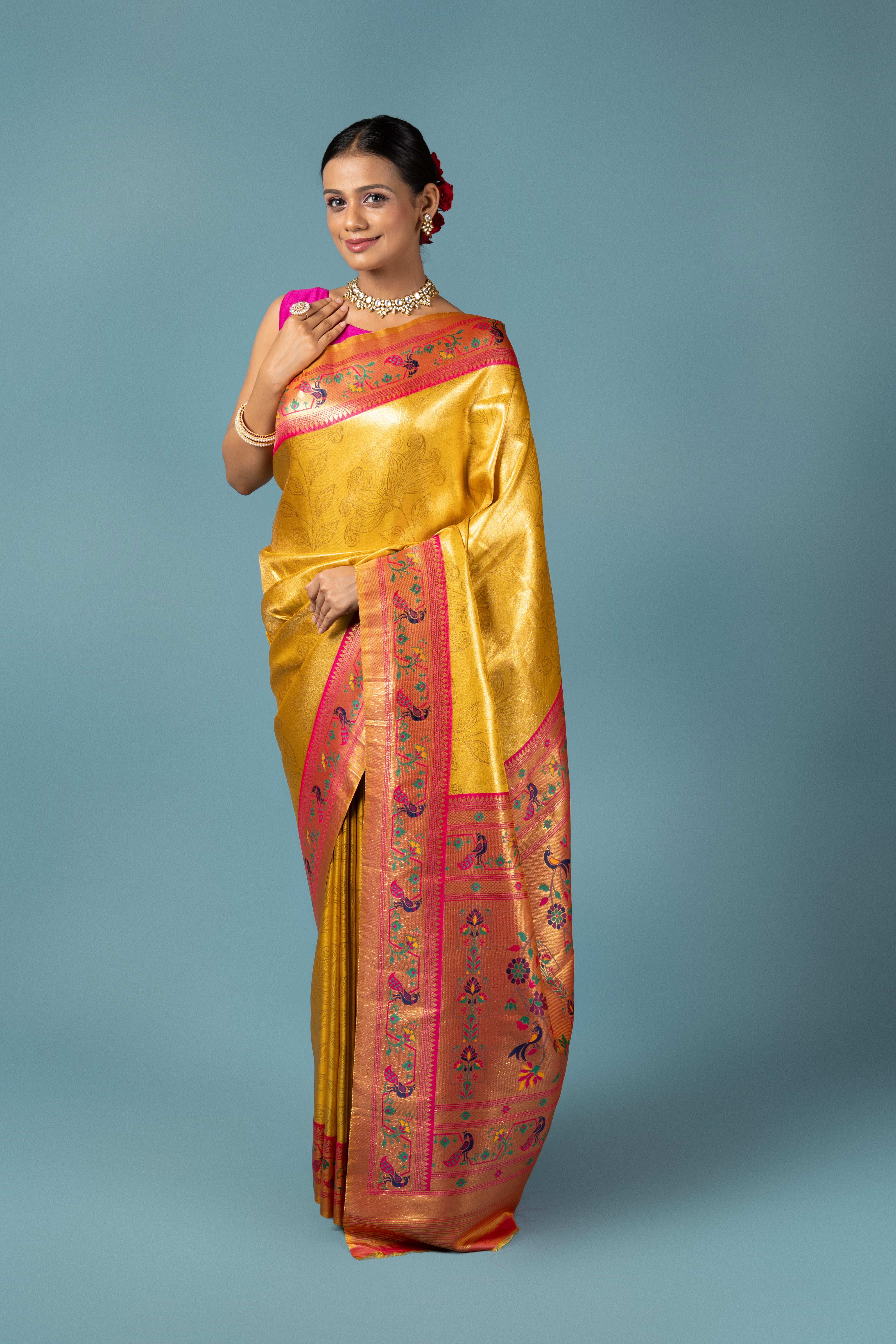 Gold Tissue Silk Saree