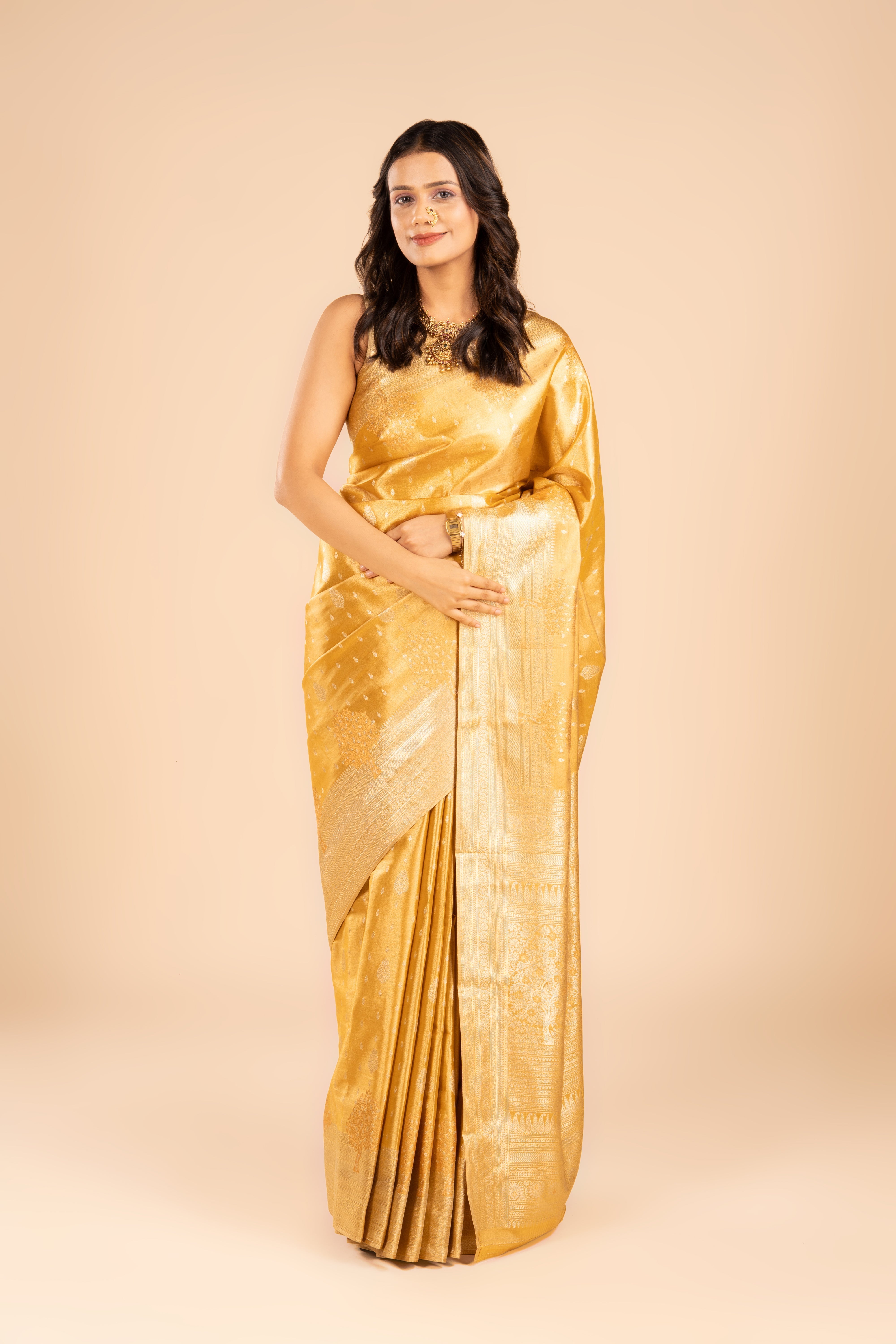 Gold Tissue Silk Saree
