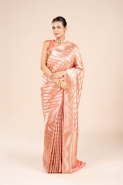 Orange Katan Silk Saree