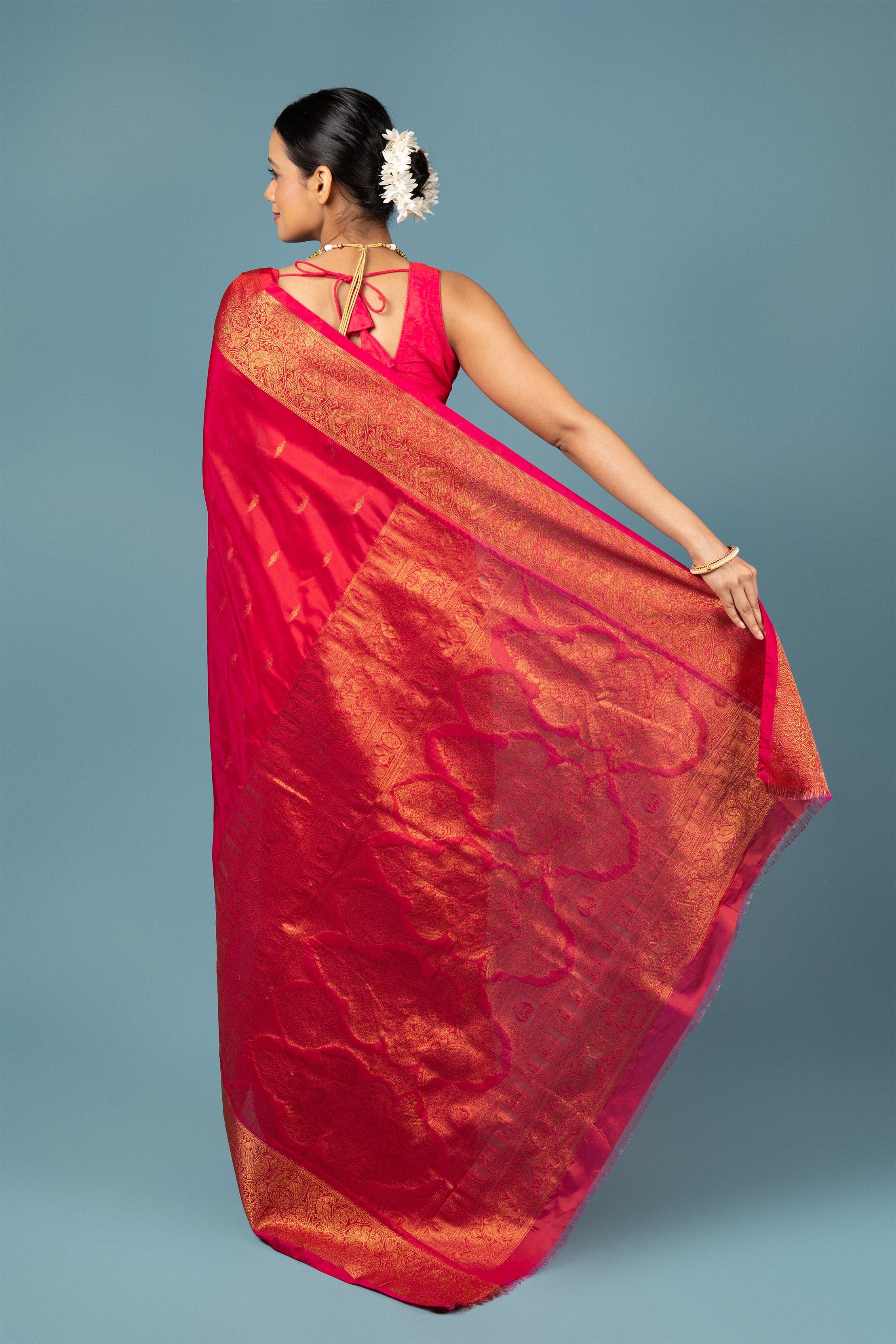 Rani Pink Apurva Silk Paithani Saree