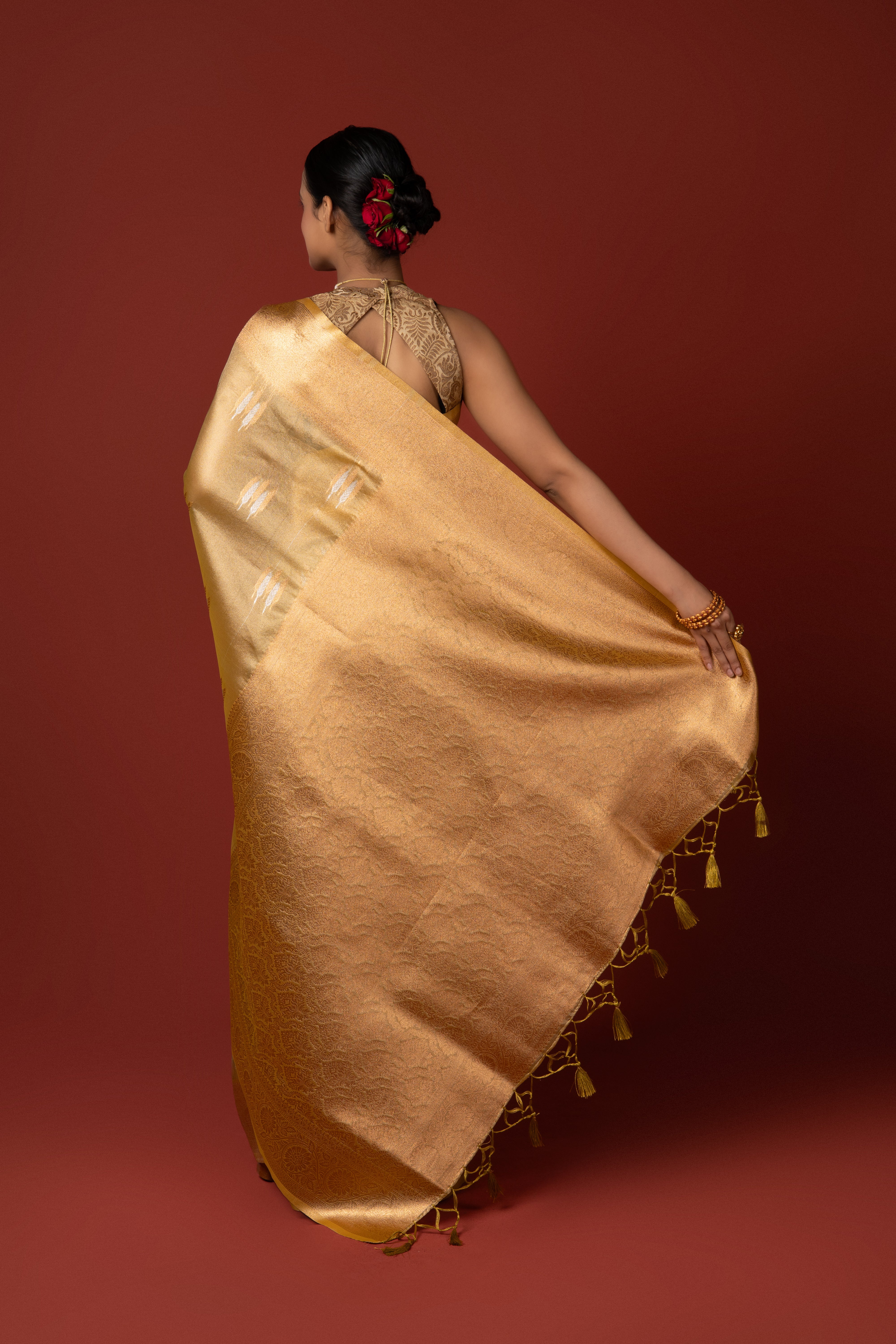 Gold Tissue Silk Saree