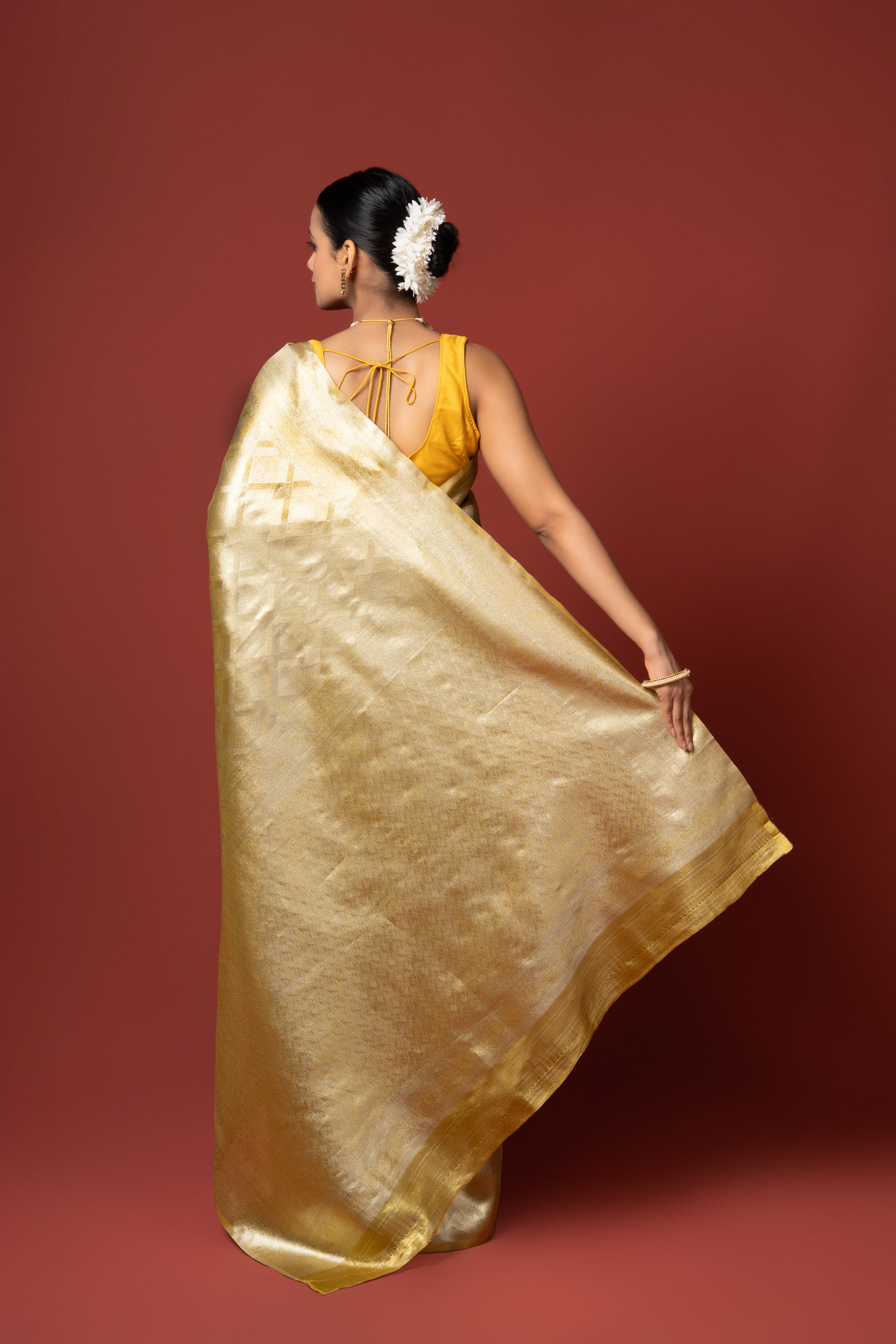 Gold Tissue Silk Saree