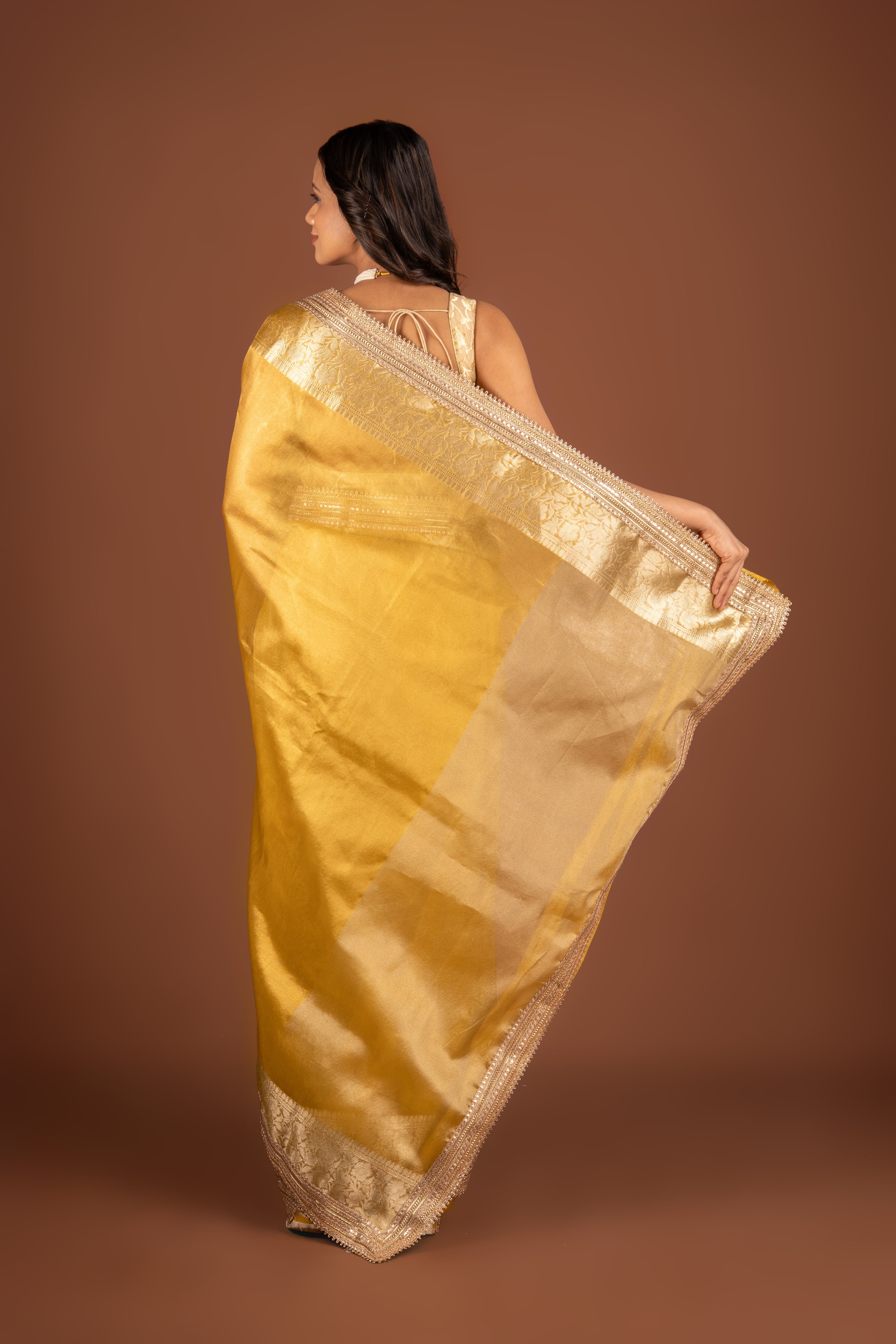 Gold Tissue Silk Saree