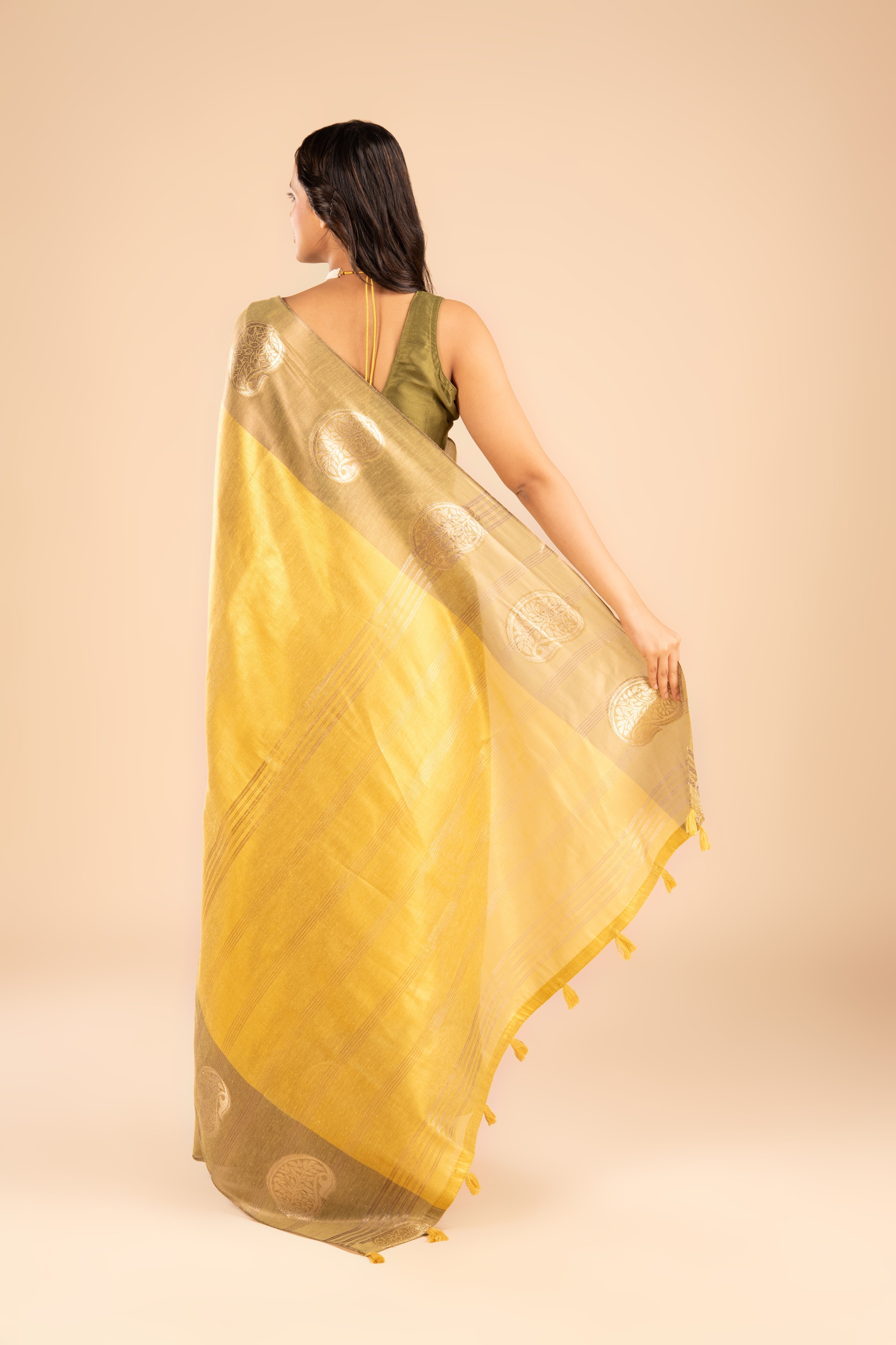 Gold Tissue Silk Saree