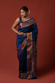 Royal Blue Apurva Silk Paithani Saree
